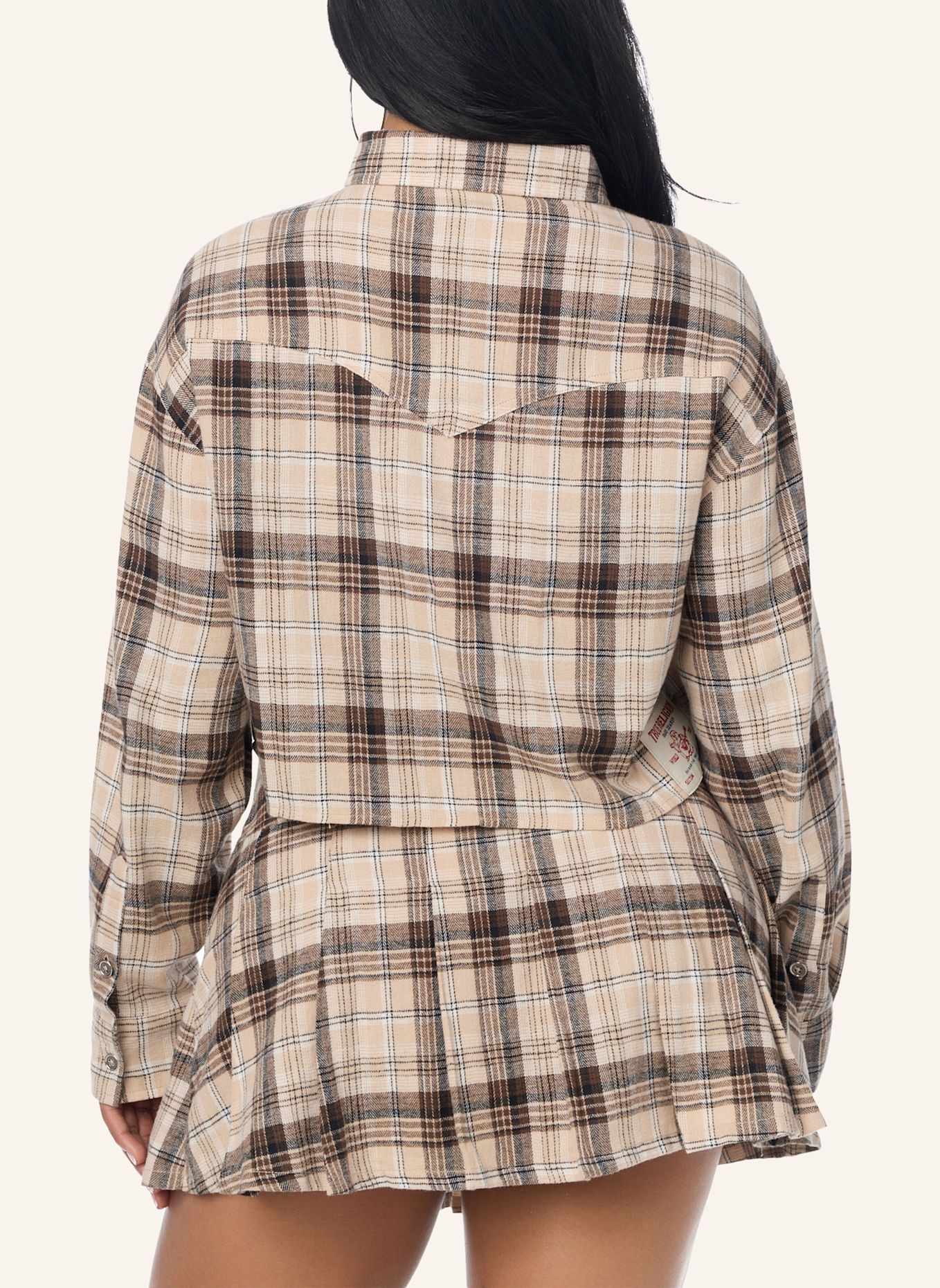 TRUE RELIGION Karohemd: BRAUN