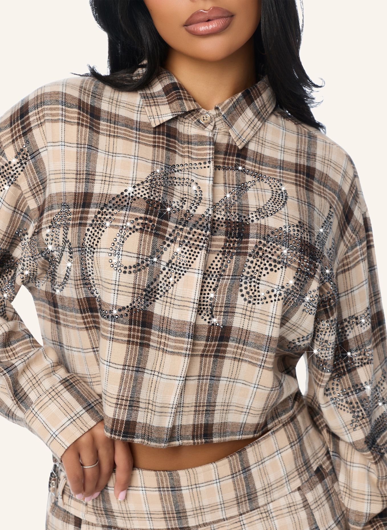 TRUE RELIGION Karohemd: BRAUN