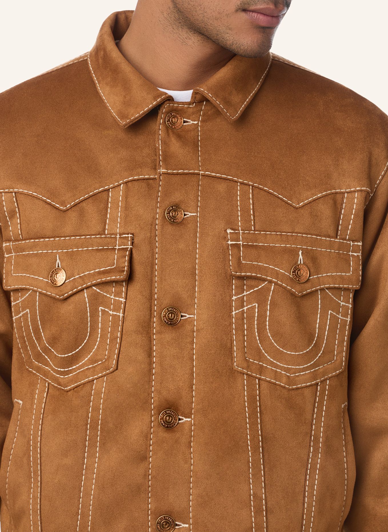 TRUE RELIGION Jacke JIMMY: BRAUN