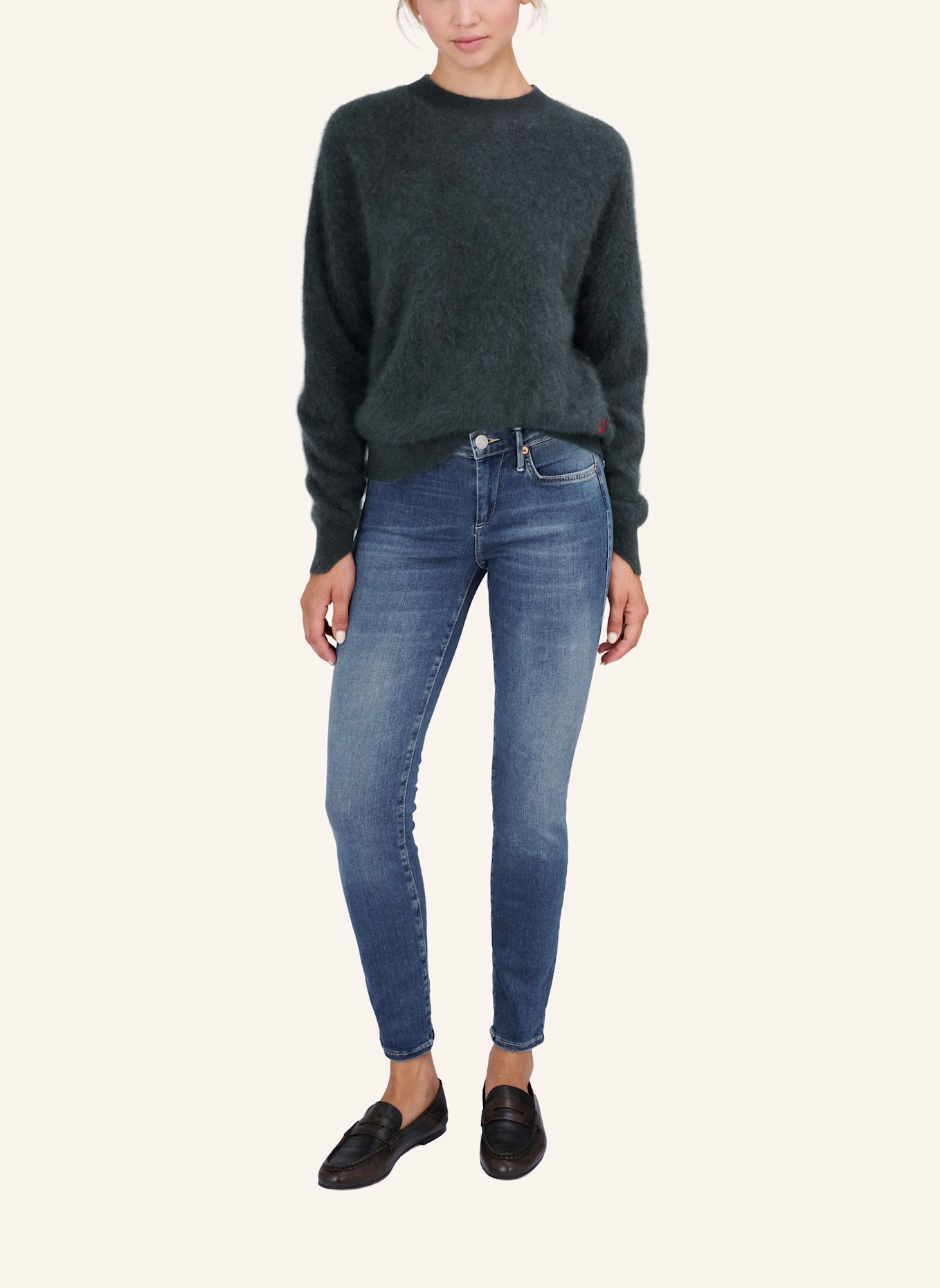 TRUE RELIGION Jeans HALLE: BLAUGRAU / DUNKELBLAU