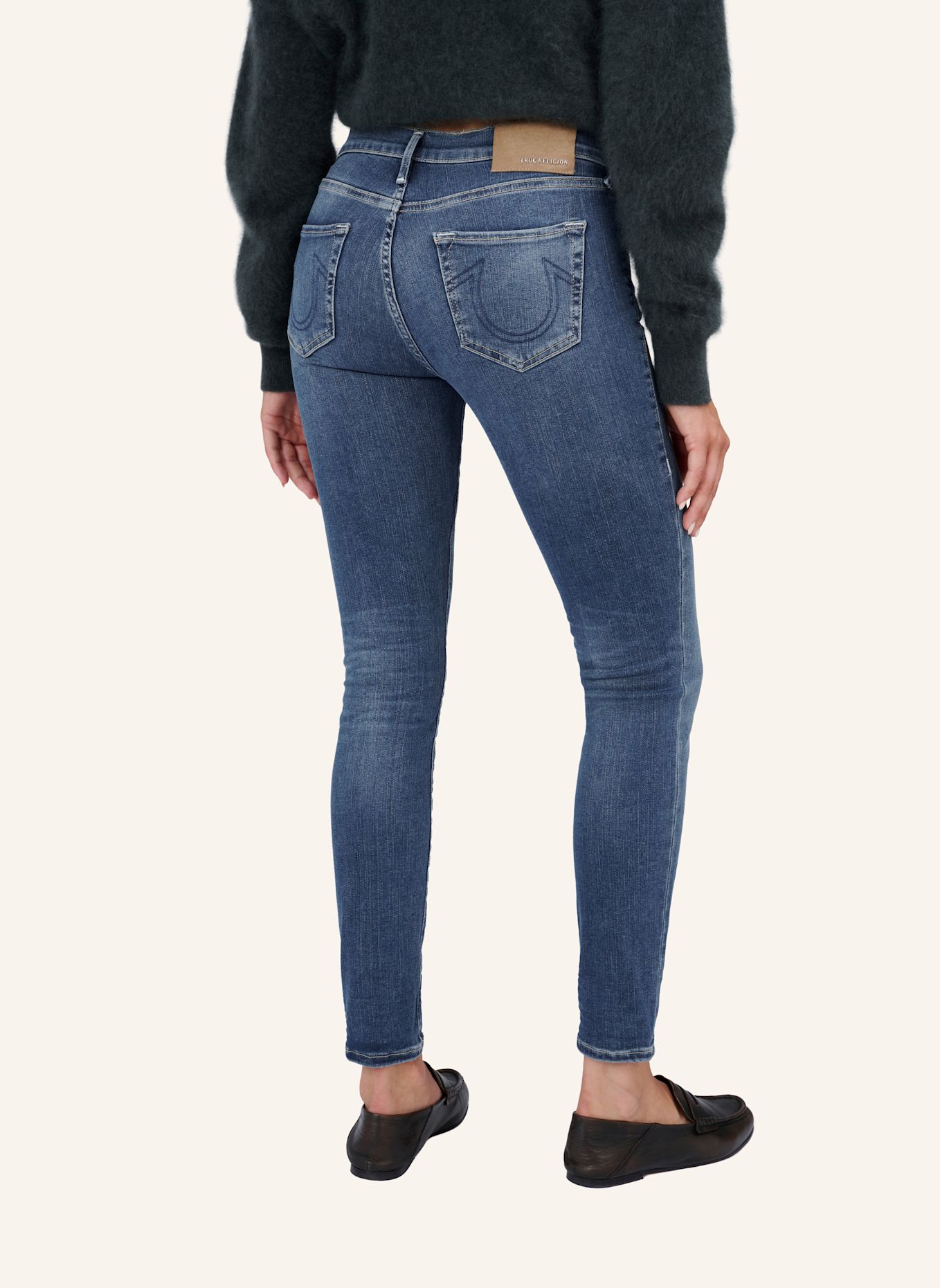 TRUE RELIGION Jeans HALLE: BLAUGRAU / DUNKELBLAU