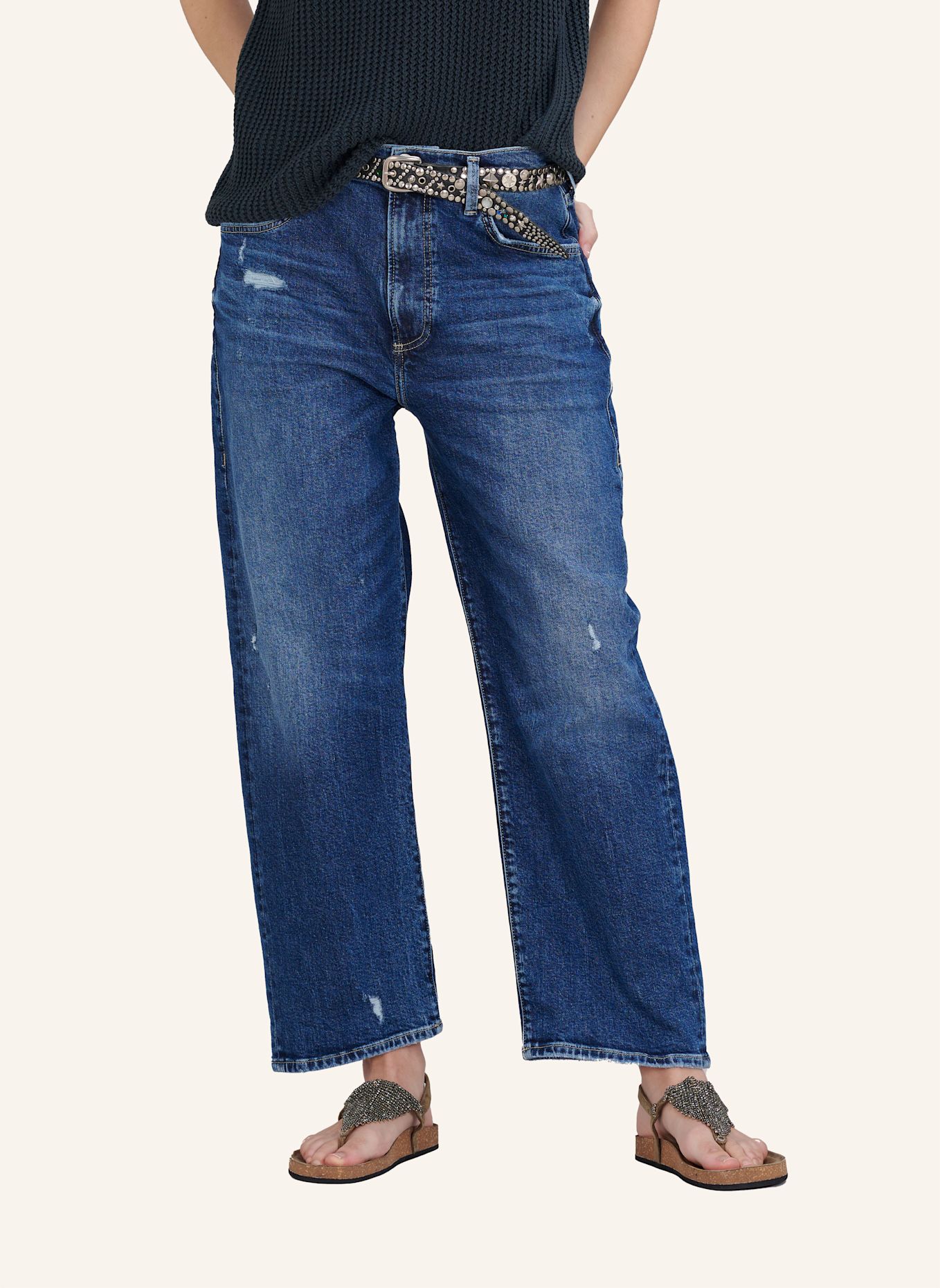 TRUE RELIGION Jeans HOPE: BLAUGRAU / DUNKELBLAU