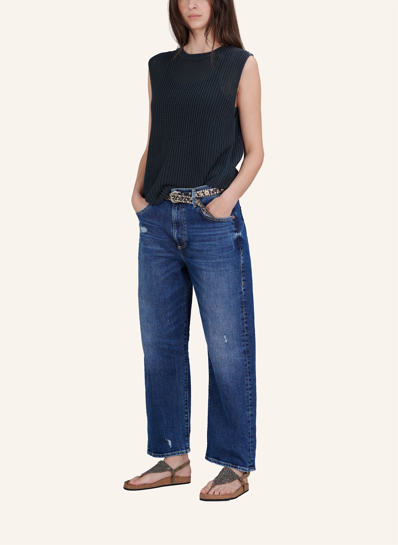 TRUE RELIGION Jeans HOPE: BLAUGRAU / DUNKELBLAU
