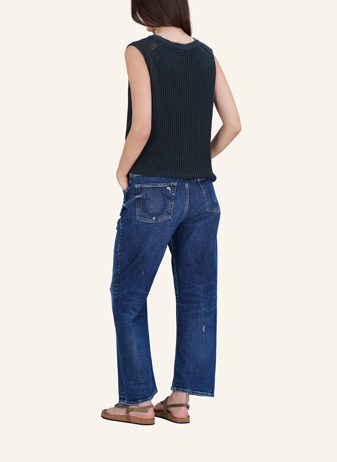 TRUE RELIGION Jeans HOPE: BLAUGRAU / DUNKELBLAU
