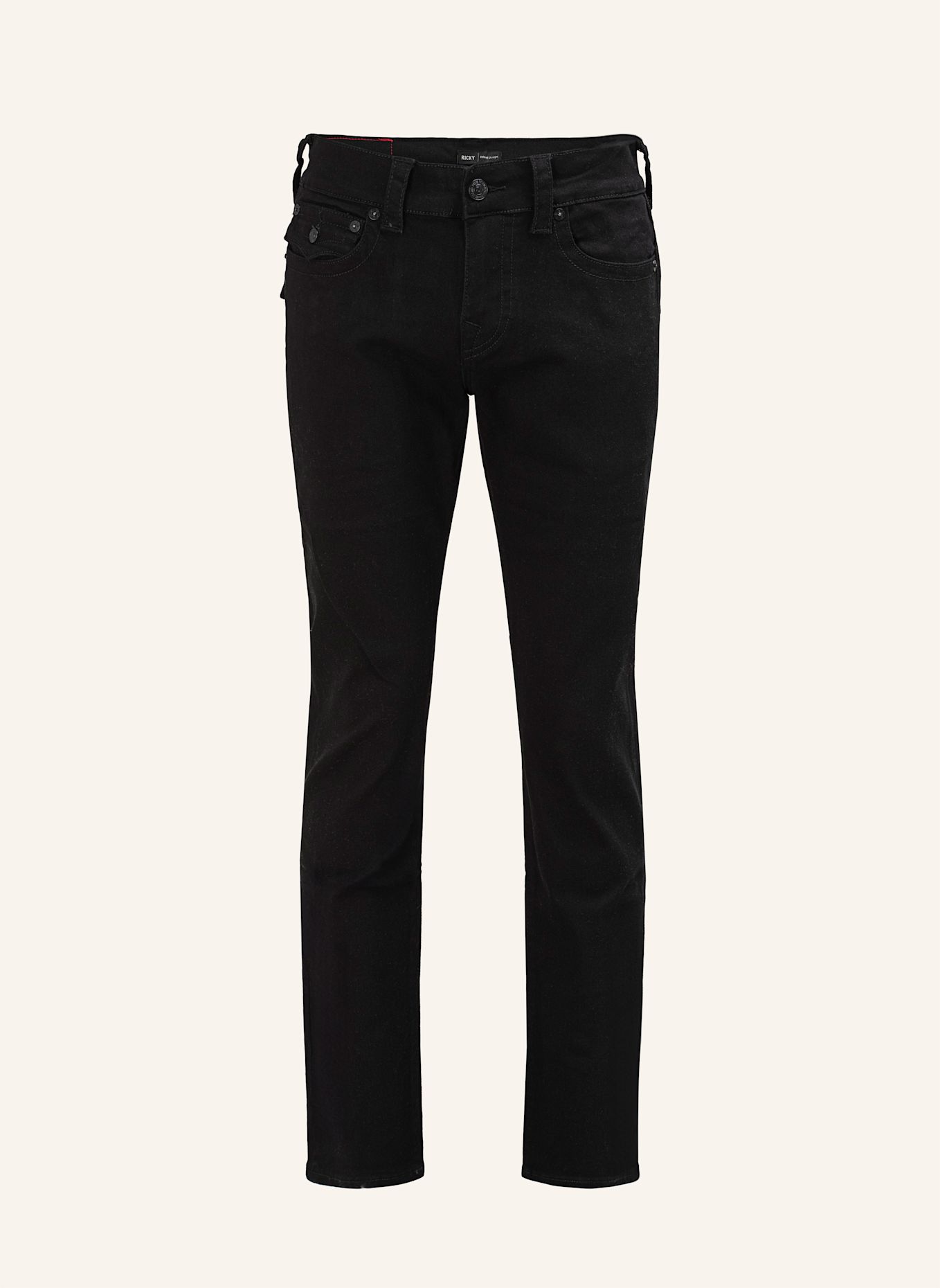 TRUE RELIGION Jeans RICKY STRAIGHT: SCHWARZ