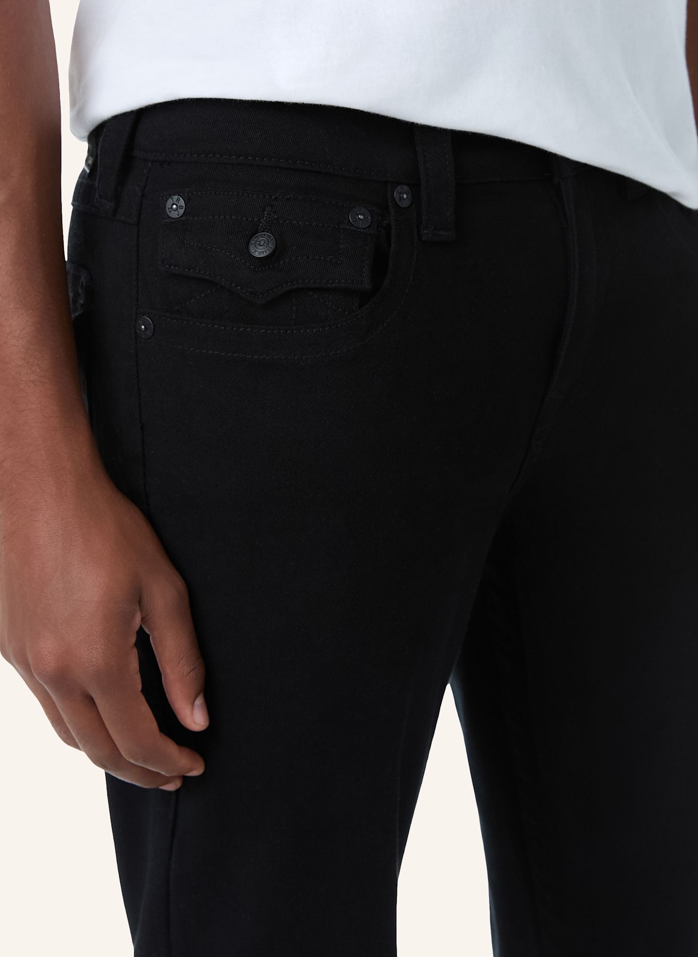 TRUE RELIGION Jeans RICKY STRAIGHT: SCHWARZ
