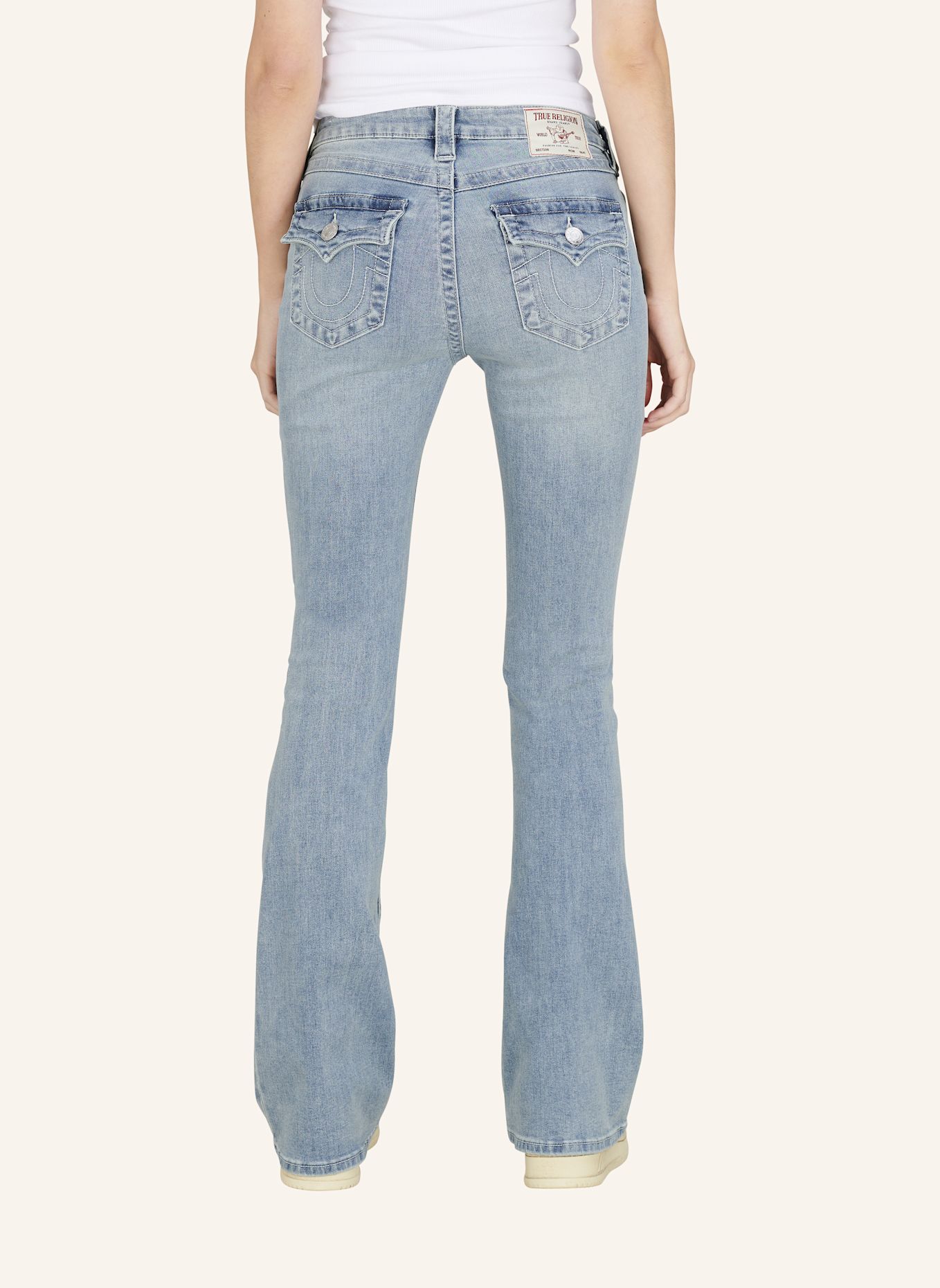 TRUE RELIGION Jeans BECCA: HELLBLAU / HELLGRAU