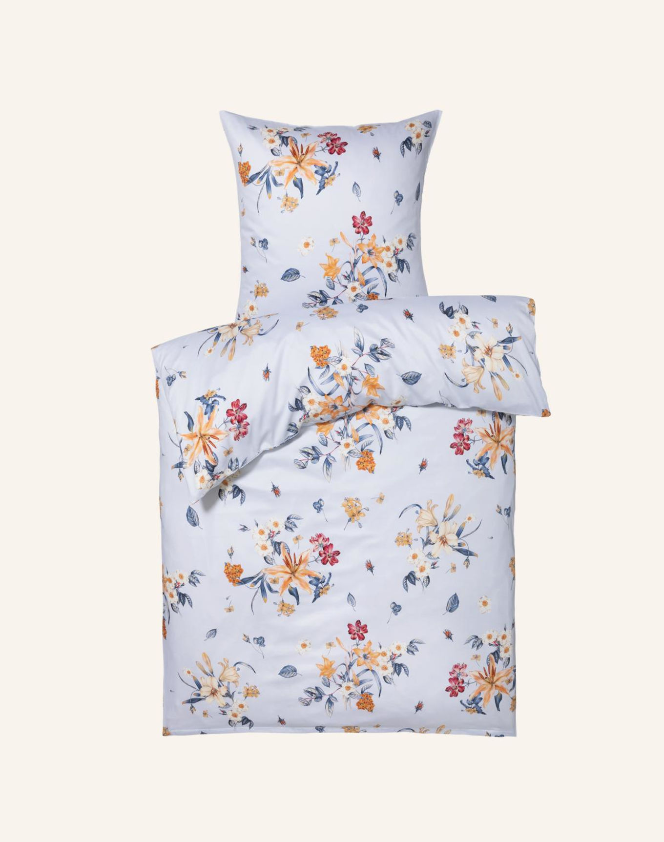 RID ESSENTIALS Bettwäsche-Garnitur BLOOM: BLAU