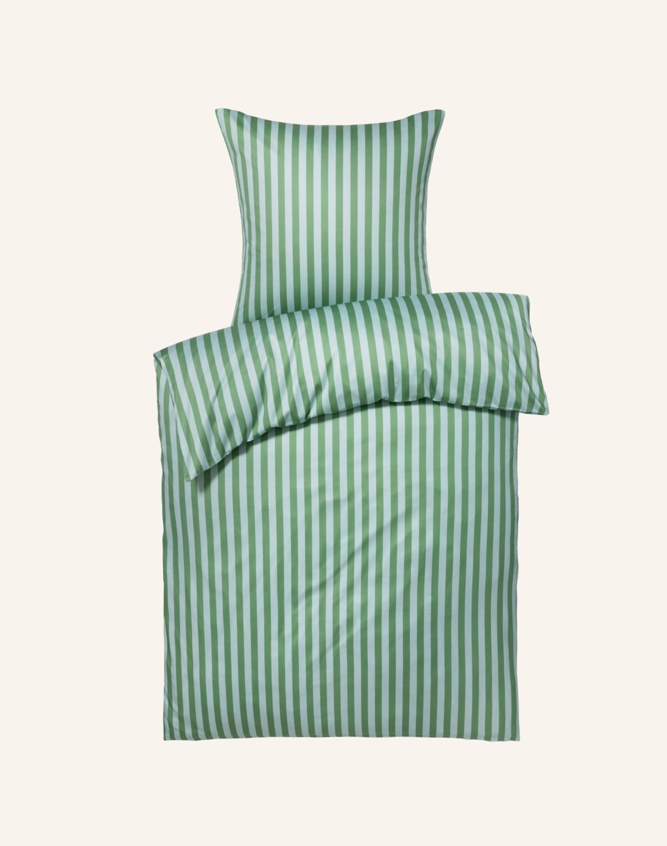 RID ESSENTIALS Bettwäsche-Garnitur TROPIC STRIPE: GRÜN