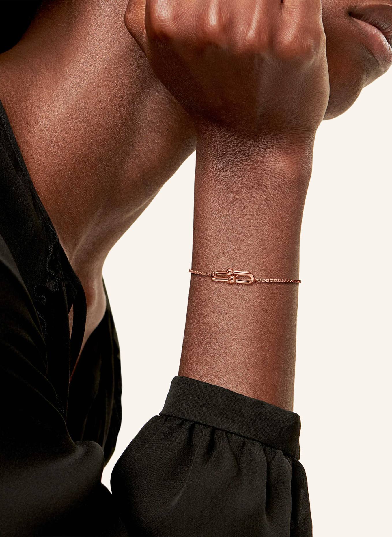 TIFFANY & Co. Bransoletka TIFFANY HARDWEAR z 18-karatowego różowego złota: RÓŻOWOZLOTY
