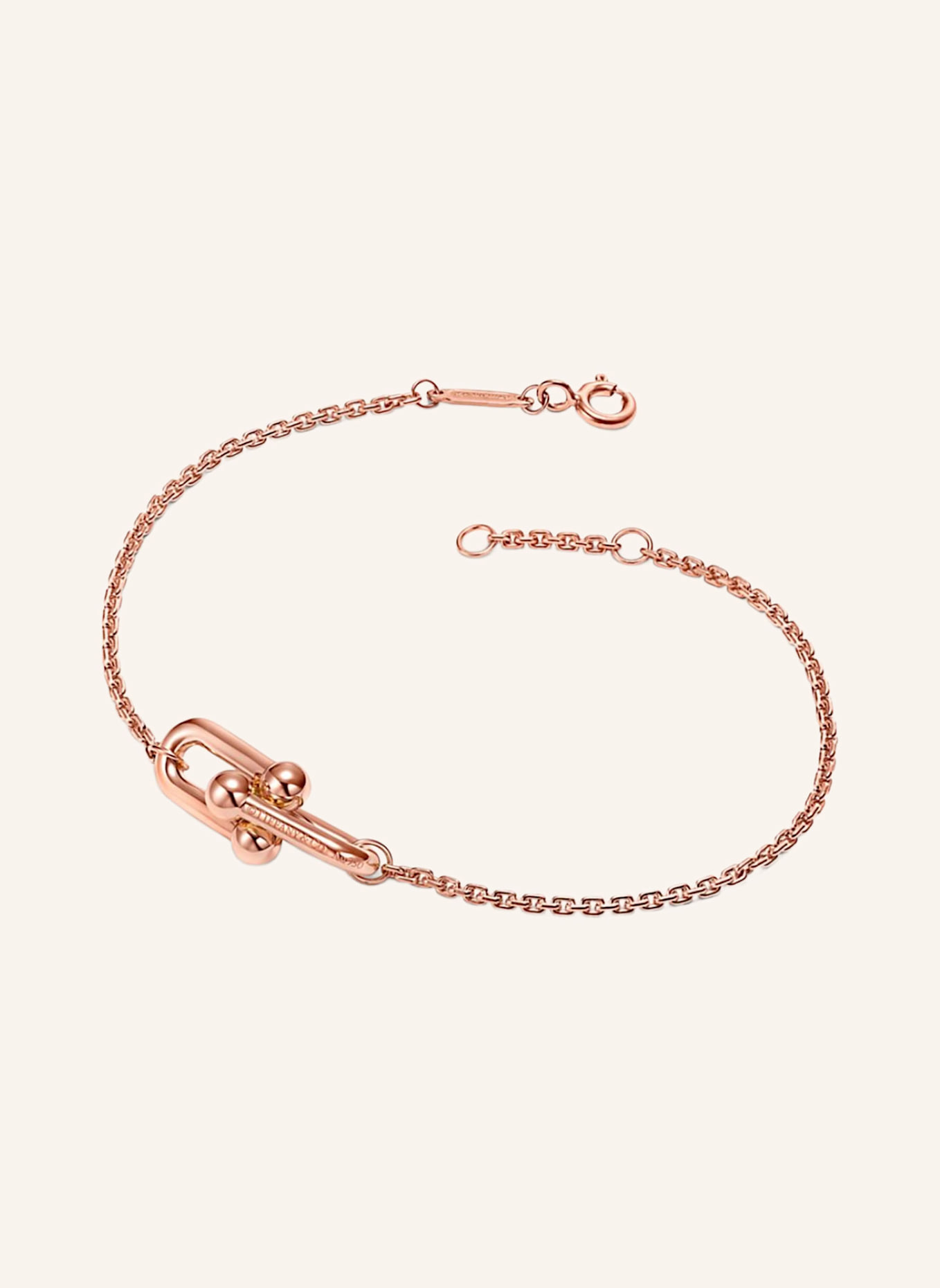 TIFFANY & Co. Bransoletka TIFFANY HARDWEAR z 18-karatowego różowego złota: RÓŻOWOZLOTY