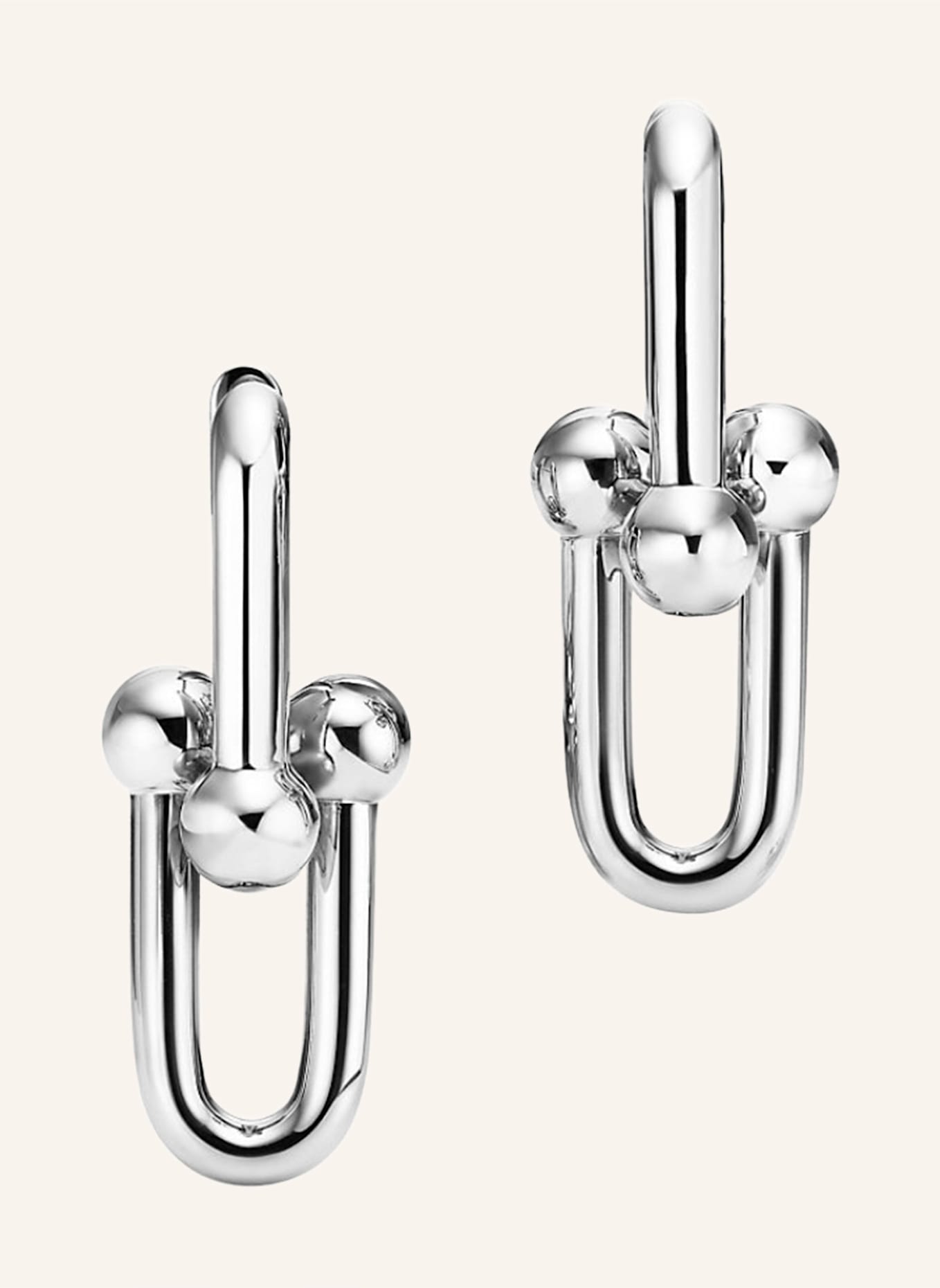 TIFFANY & Co. Kolczyki z ogniwami TIFFANY HARDWEAR ze srebra próby 925: SREBRNY