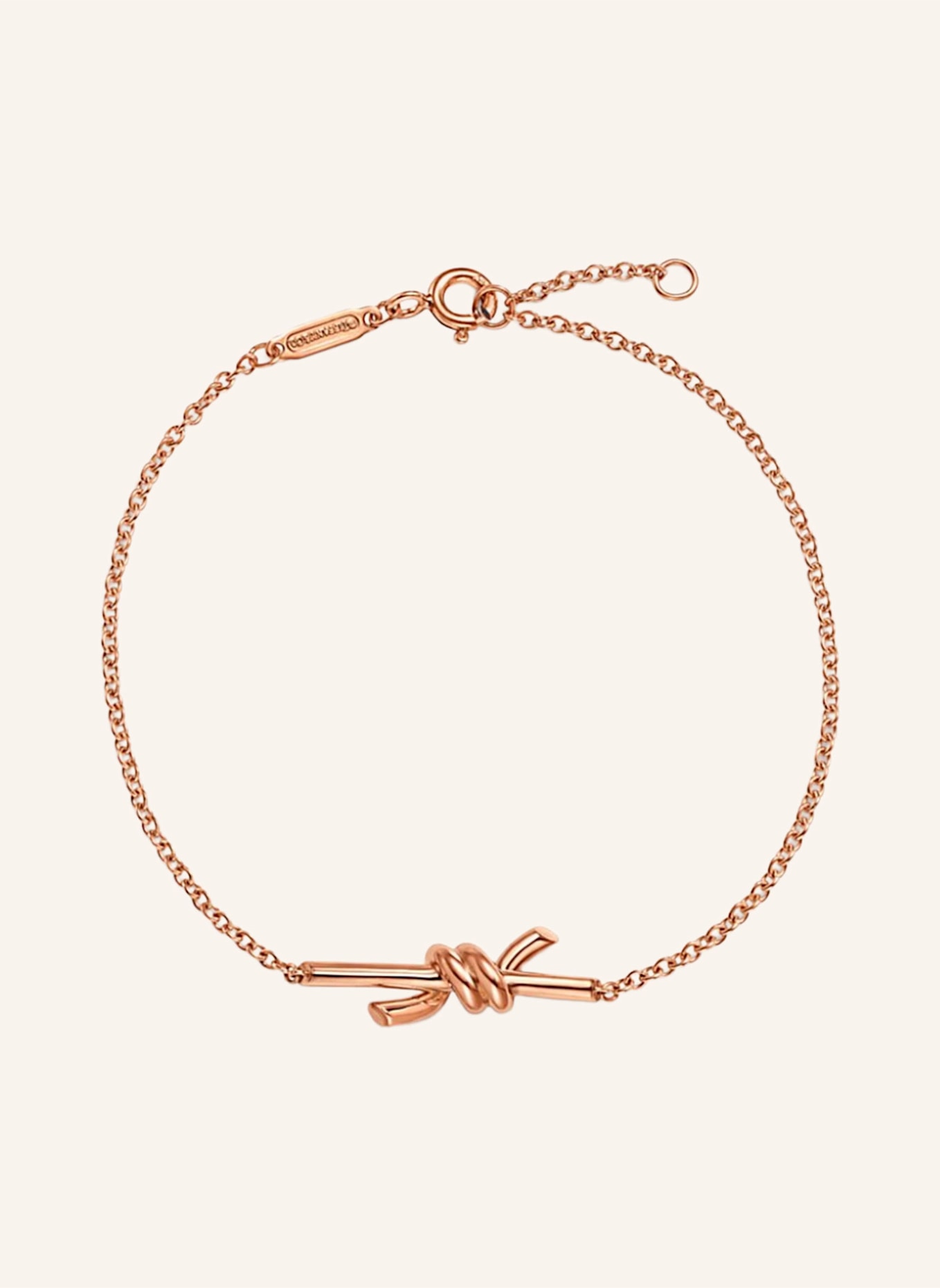 TIFFANY & Co. Bransoletka TIFFANY KNOT z 18-karatowego różowego złota: RÓŻOWOZLOTY