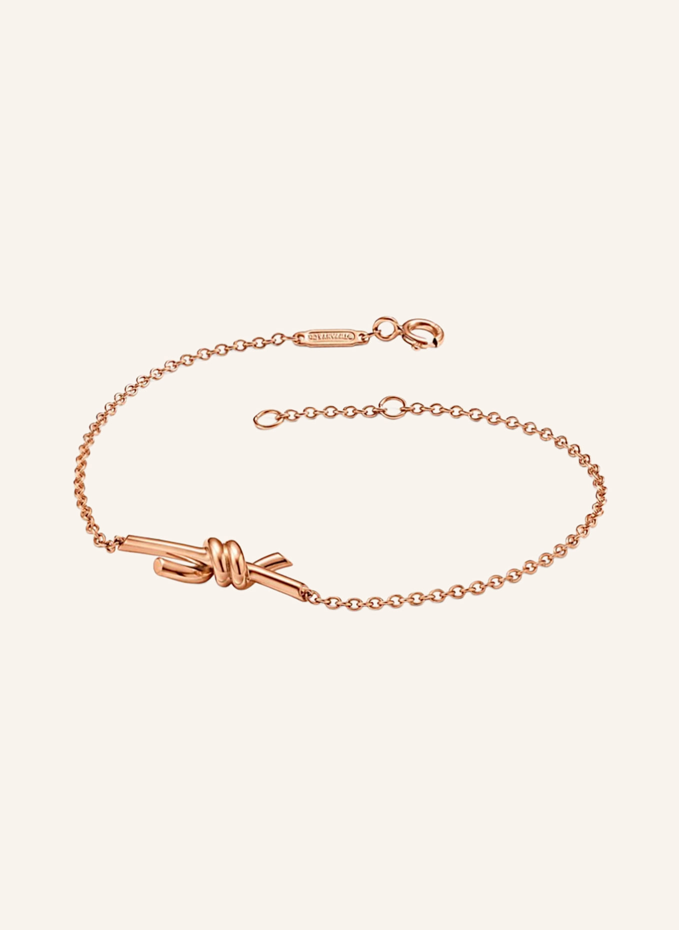 TIFFANY & Co. Bransoletka TIFFANY KNOT z 18-karatowego różowego złota: RÓŻOWOZLOTY