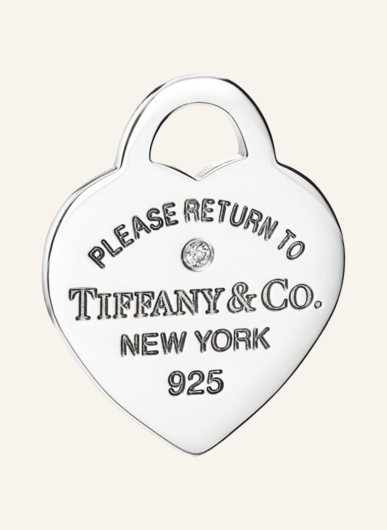 TIFFANY & Co. Halskette RETURN TO TIFFANY™ aus Sterlingsilber, Tiffany Blue® mit Diamanten: SILBER