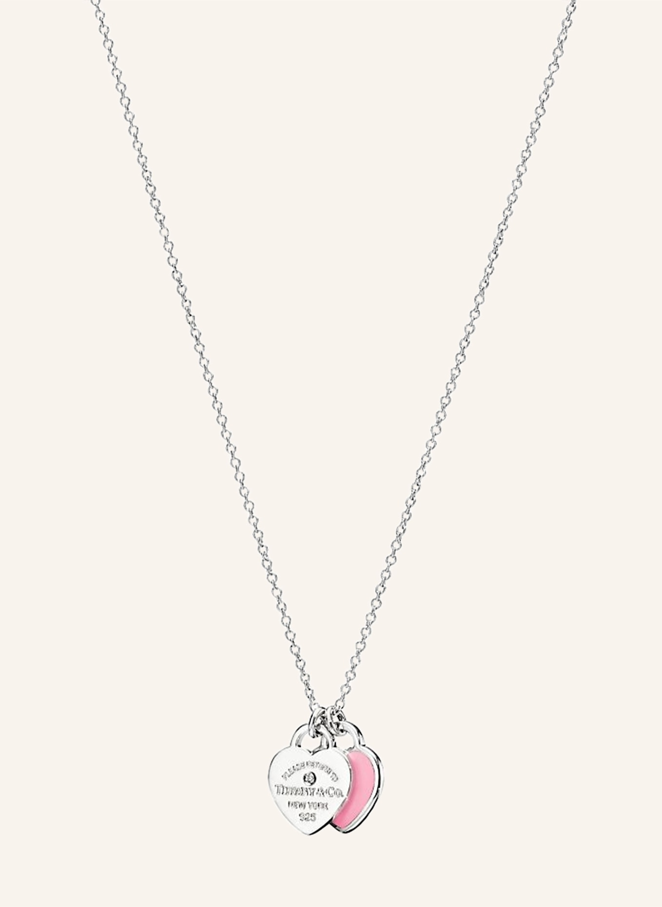 TIFFANY & Co. Naszyjnik RETURN TO TIFFANY™ ze srebra próby 925 z brylantami: SREBRNY