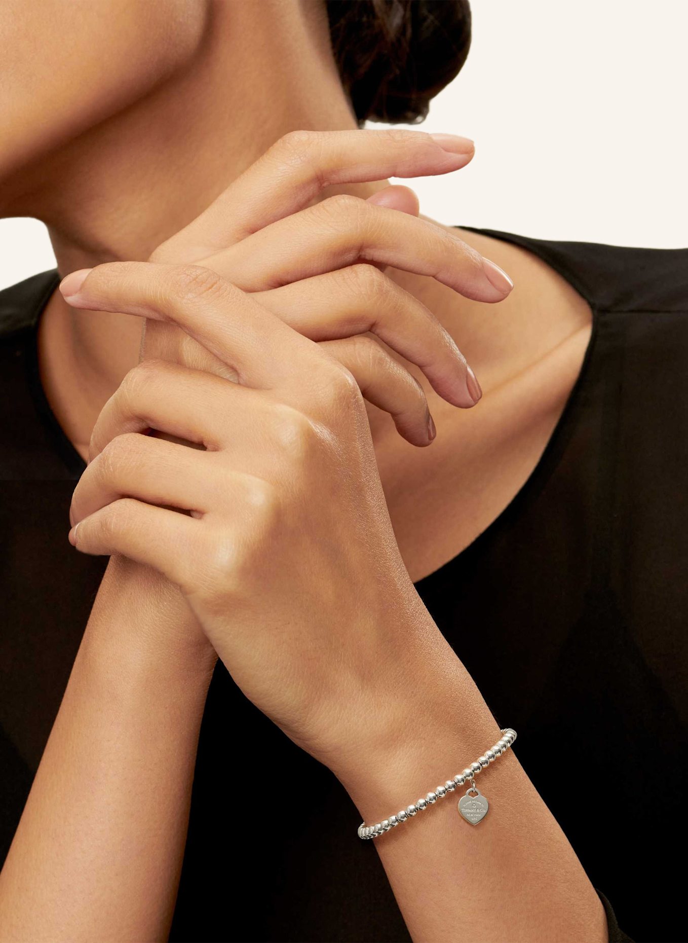 TIFFANY & Co. Armband RETURN TO TIFFANY™ aus Sterlingsilber, Tiffany Blue® mit einem Diamanten: SILBER