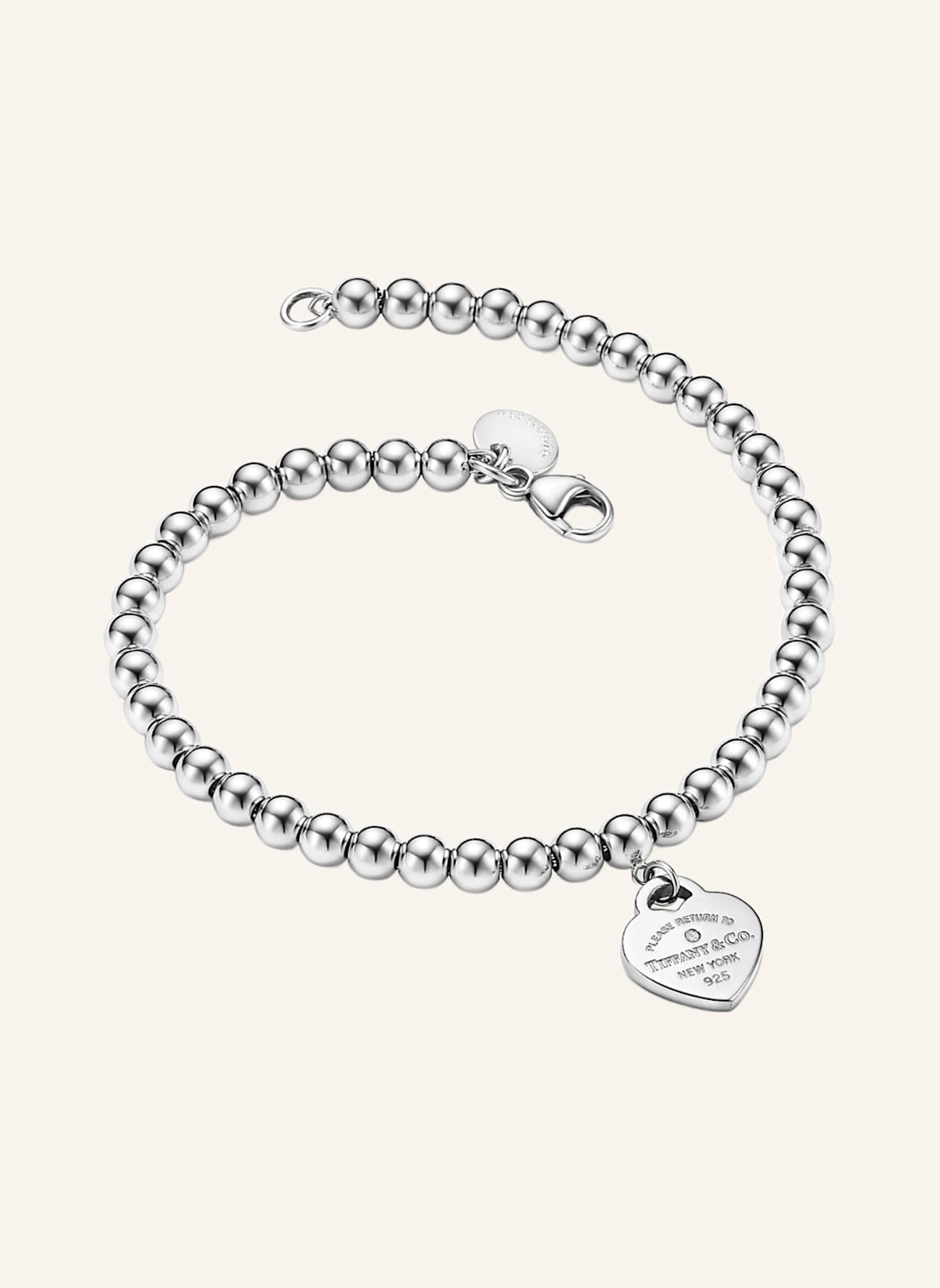 TIFFANY & Co. Armband RETURN TO TIFFANY™ aus Sterlingsilber, Tiffany Blue® mit einem Diamanten: SILBER