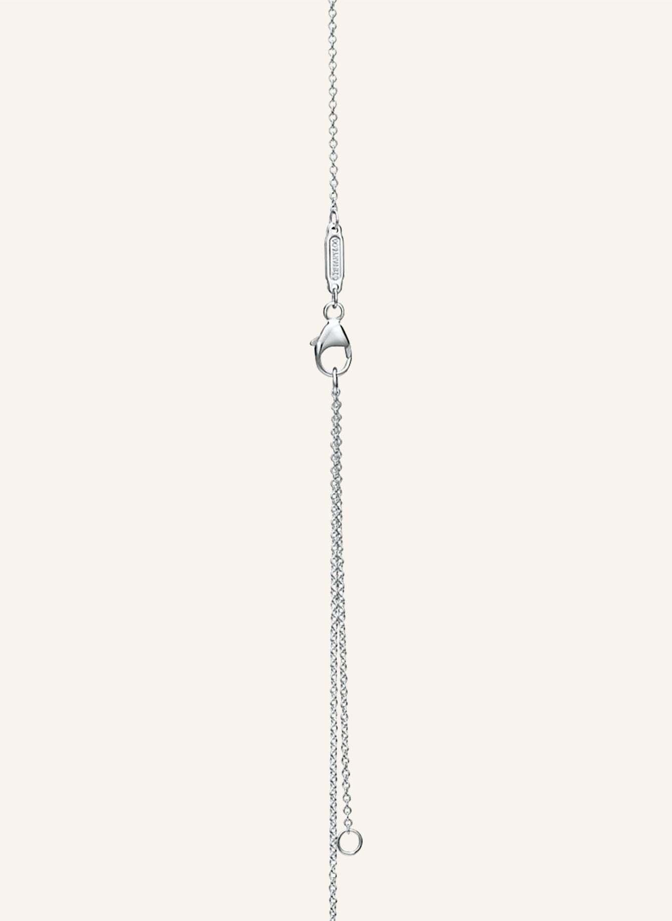 TIFFANY & Co. Naszyjnik RETURN TO TIFFANY™ ze srebra próby 925 z jednym diamentem: SREBRNY