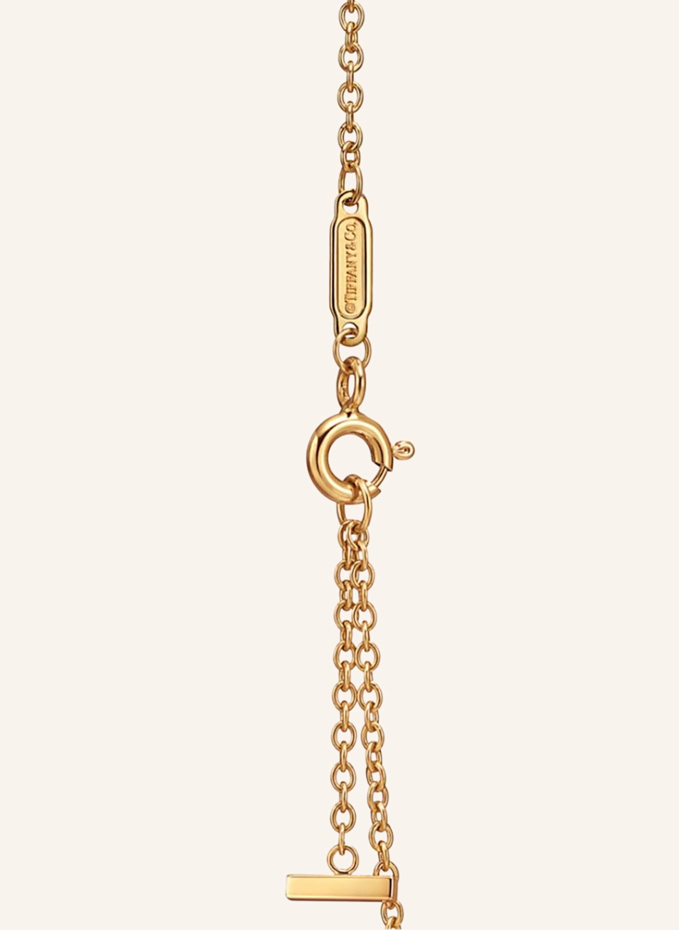 TIFFANY & Co. Bransoletka TIFFANY T z 18-karatowego żółtego złota z brylantami: ZŁOTY