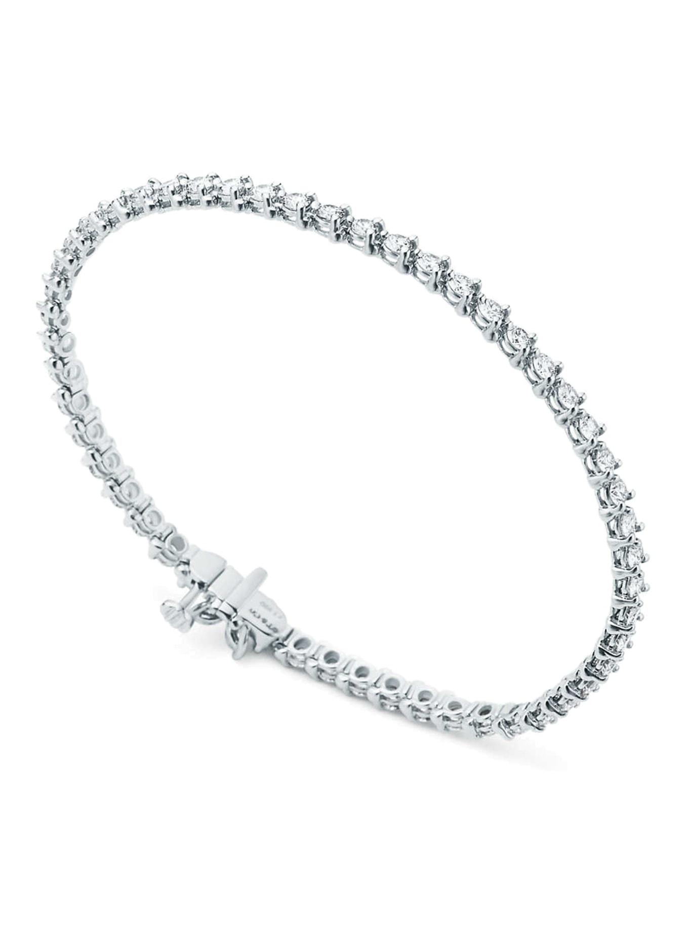 TIFFANY & Co. Jednorzędowa bransoletka TIFFANY VICTORIA® z platyny z diamentami: PLATYNOWY