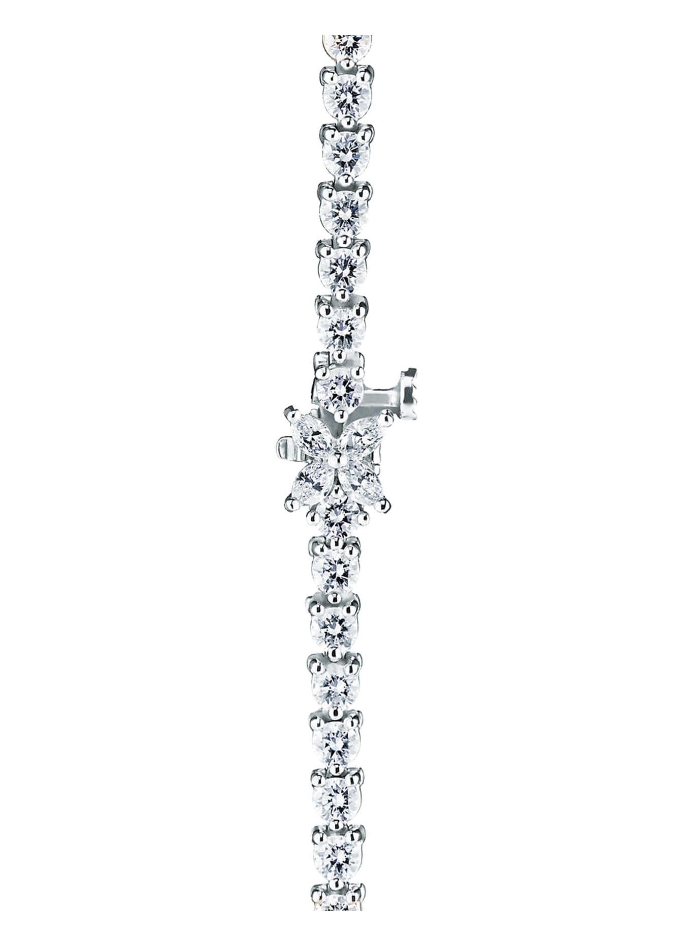 TIFFANY & Co. Jednorzędowa bransoletka TIFFANY VICTORIA® z platyny z diamentami: PLATYNOWY