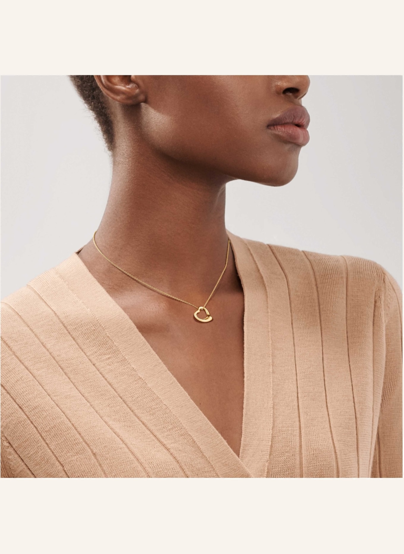 TIFFANY & Co. Halskette ELSA PERETTI® OPEN HEART aus 18 Karat Gold, Farbe: GOLD (Bild 2)