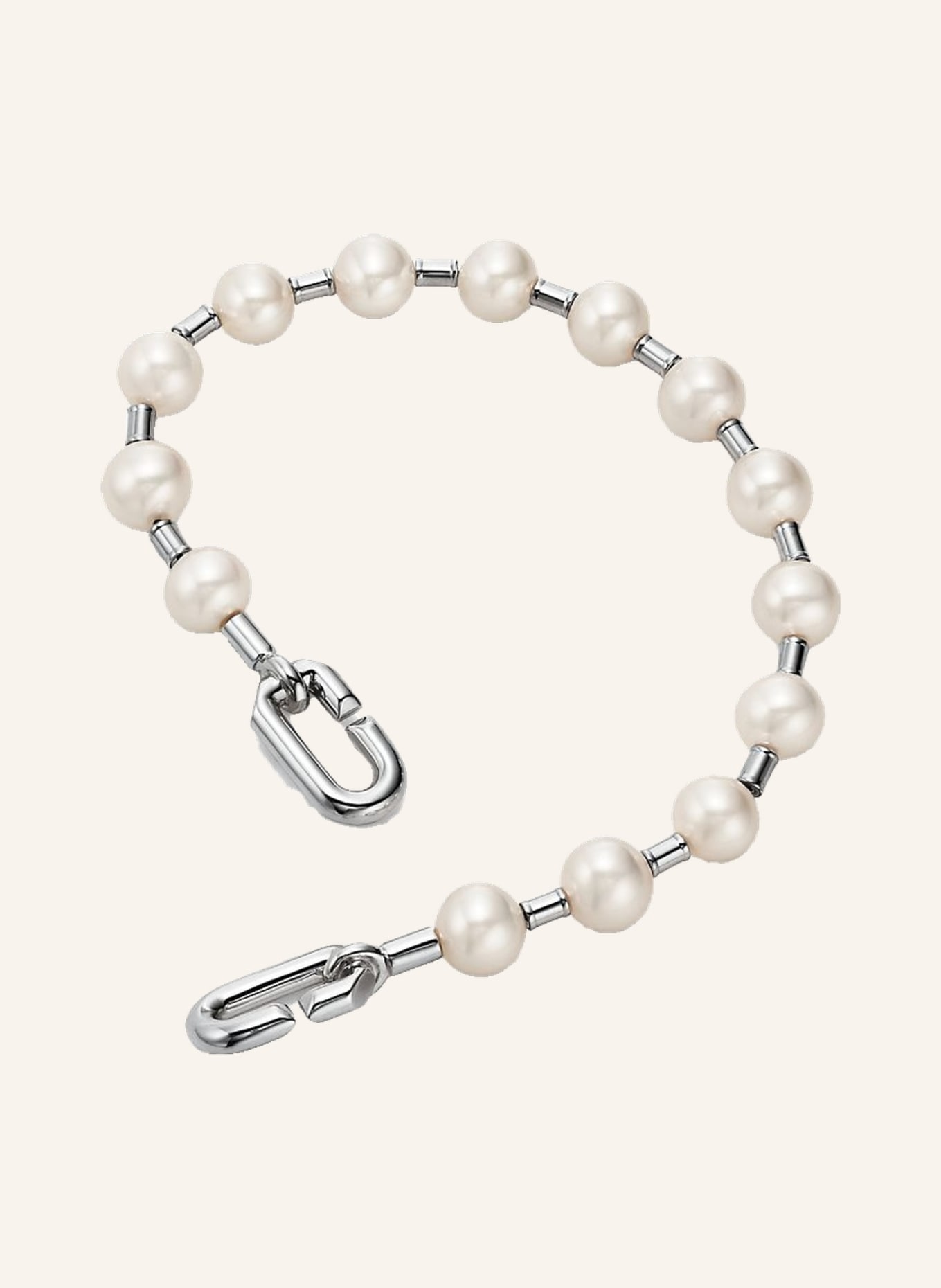 TIFFANY & Co. Tiffany HardWear ARMBAND aus Sterlingsilber mit Süßwasserperlen: SILBER