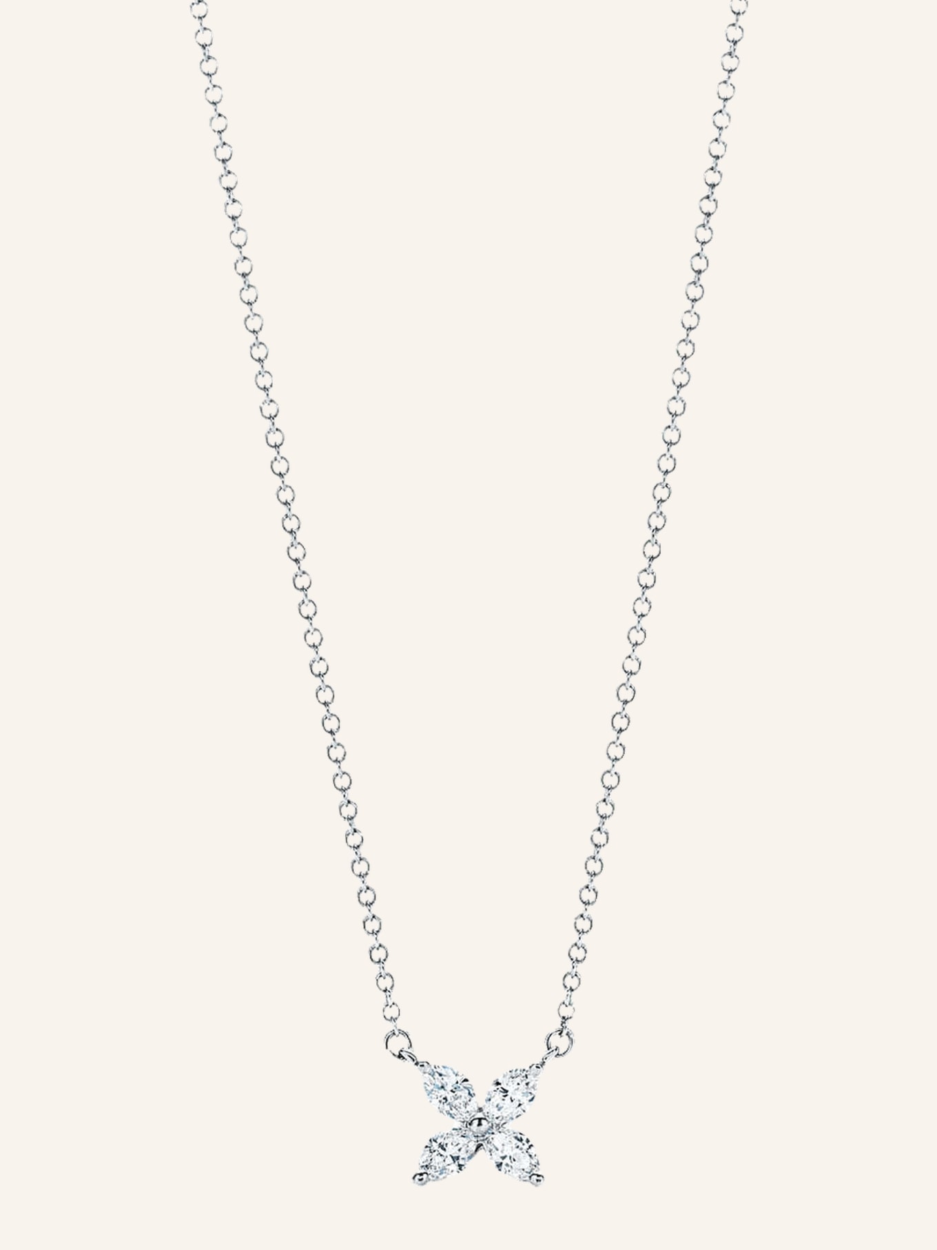 TIFFANY & Co. Halskette TIFFANY VICTORIA® aus Platin mit Diamanten, Farbe: PLATIN (Bild 1)