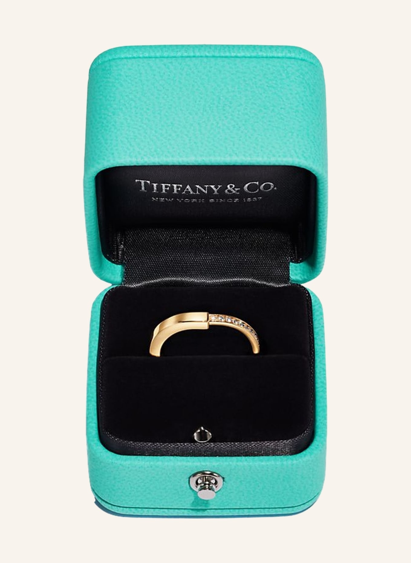 TIFFANY & Co. Ring TIFFANY LOCK aus 18 Karat Gelbgold mit Diamanten im runden Brillantschliff, Farbe: GOLD (Bild 4)