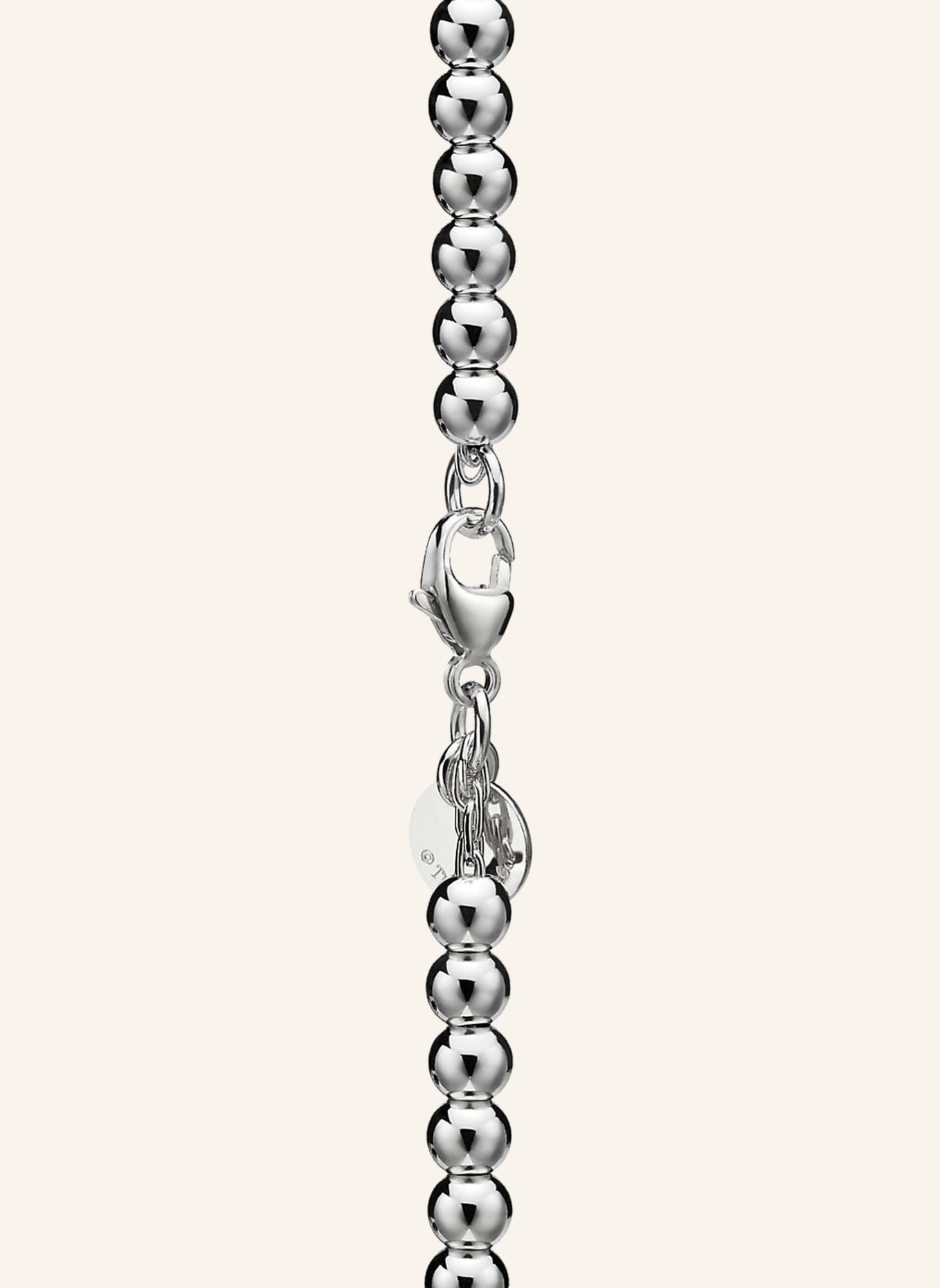 TIFFANY & Co. Bransoletka z kuleczek z zawieszką w kształcie serca RETURN TO TIFFANY™ ze srebra sterling z brylantem, Kolor: SREBRNY (Obrazek 3)