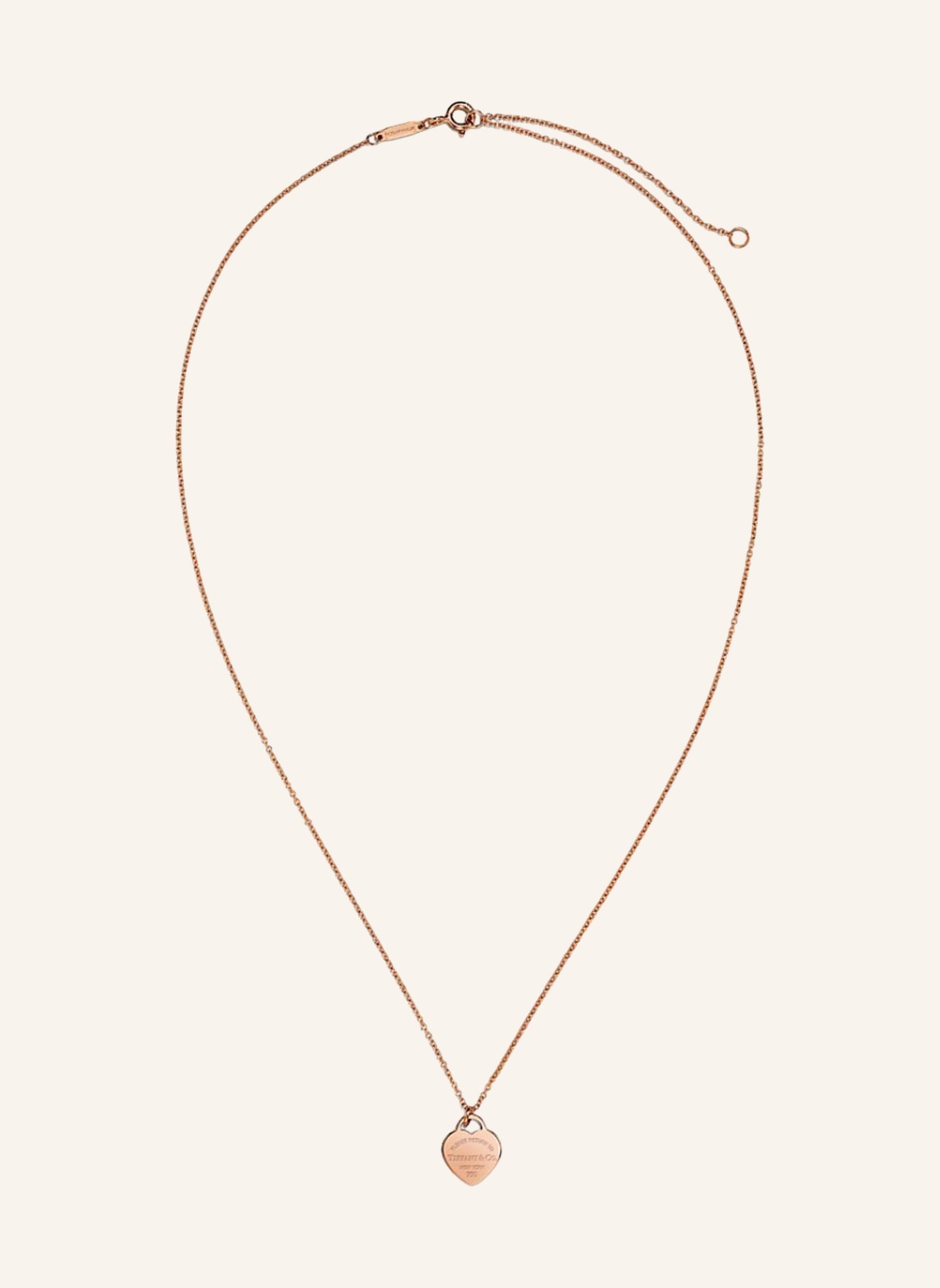 TIFFANY & Co. Naszyjnik z zawieszką w kształcie serca RETURN TO TIFFANY™ z 18-karatowego różowego złota, Kolor: RÓŻOWOZLOTY (Obrazek 3)
