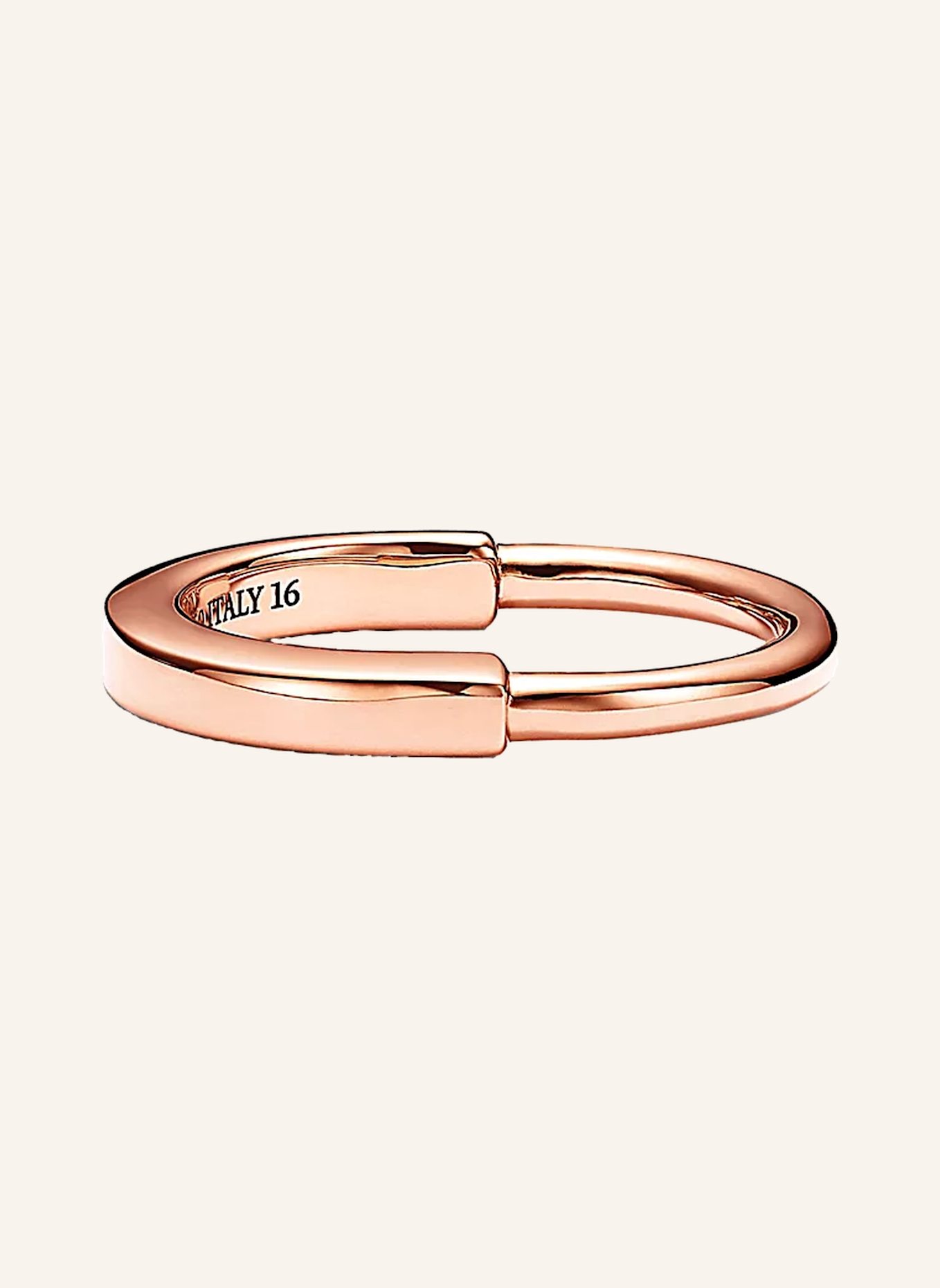 TIFFANY & Co. Ring TIFFANY LOCK aus 18 Karat Roségold mit Diamanten im runden Brillantschliff, Farbe: ROSÉGOLD (Bild 3)