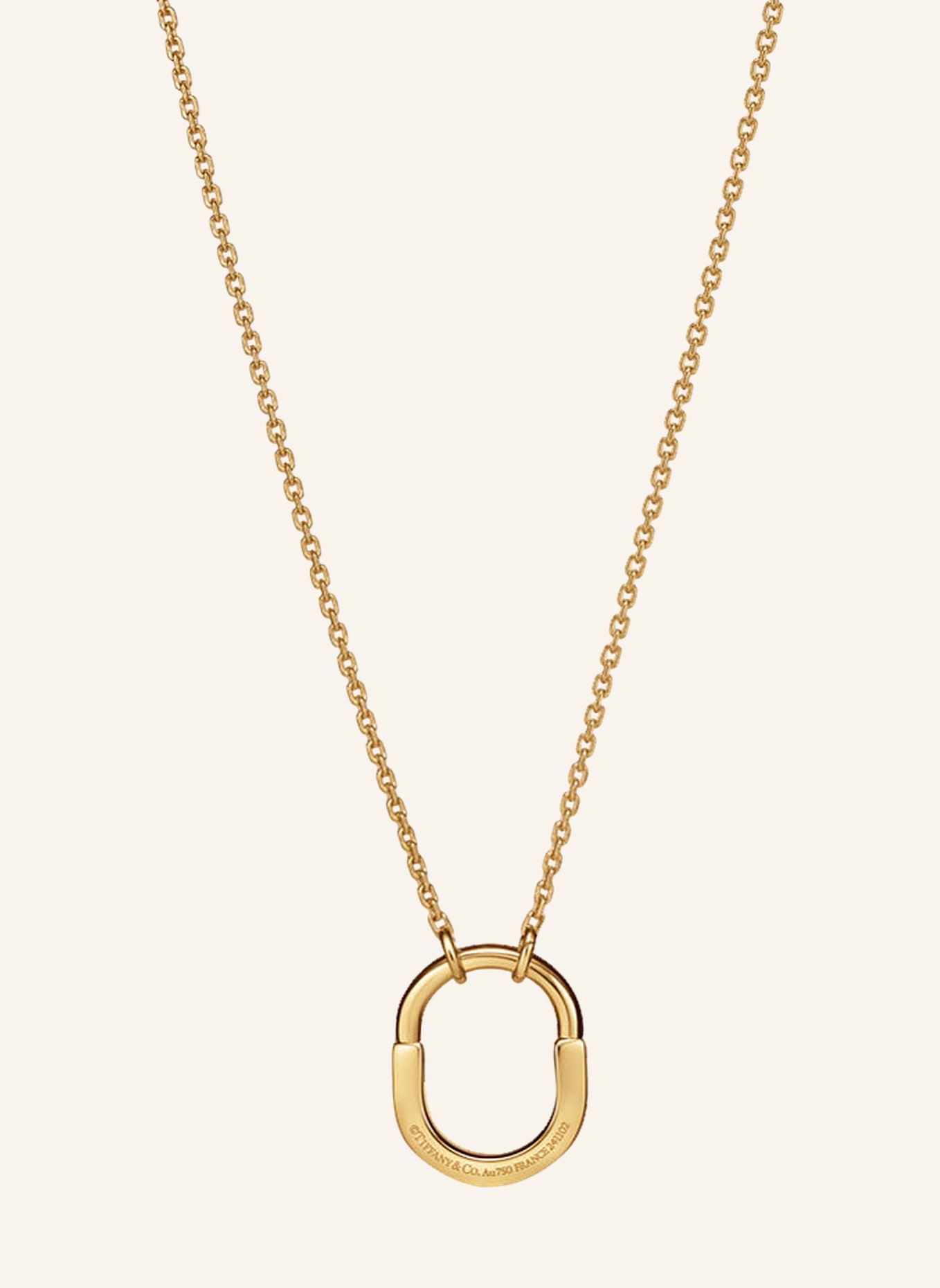 TIFFANY & Co. Naszyjnik TIFFANY LOCK z 18-karatowego żółtego złota: ZŁOTY