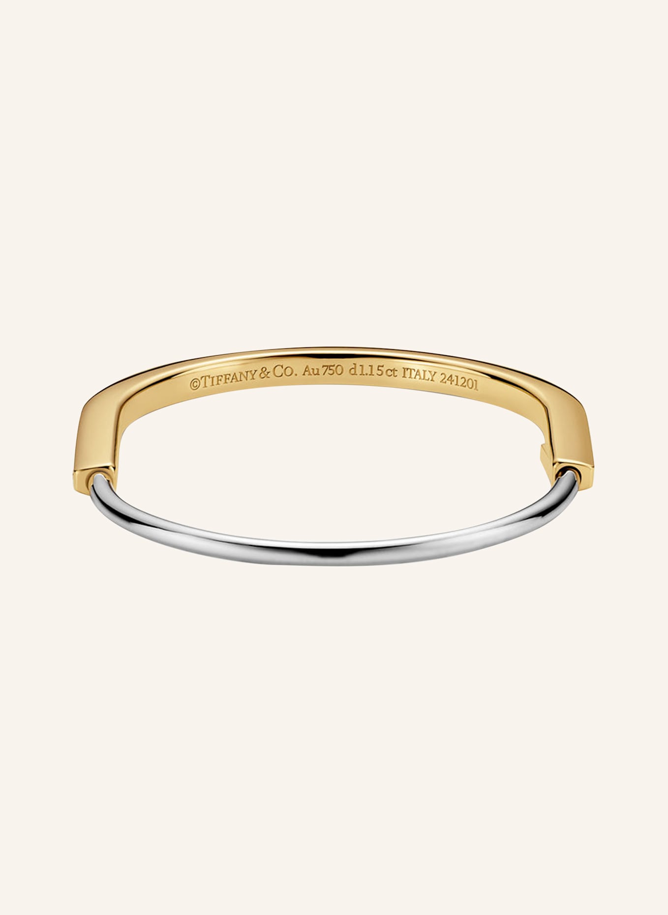 TIFFANY & Co. Armreif TIFFANY LOCK: GOLD/ WEISSGOLD