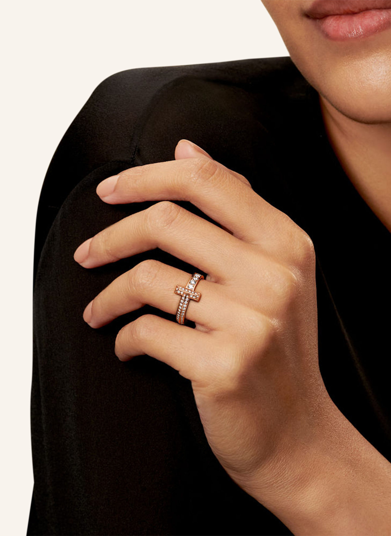 TIFFANY & Co. Ring TIFFANY T: ROSÉGOLD