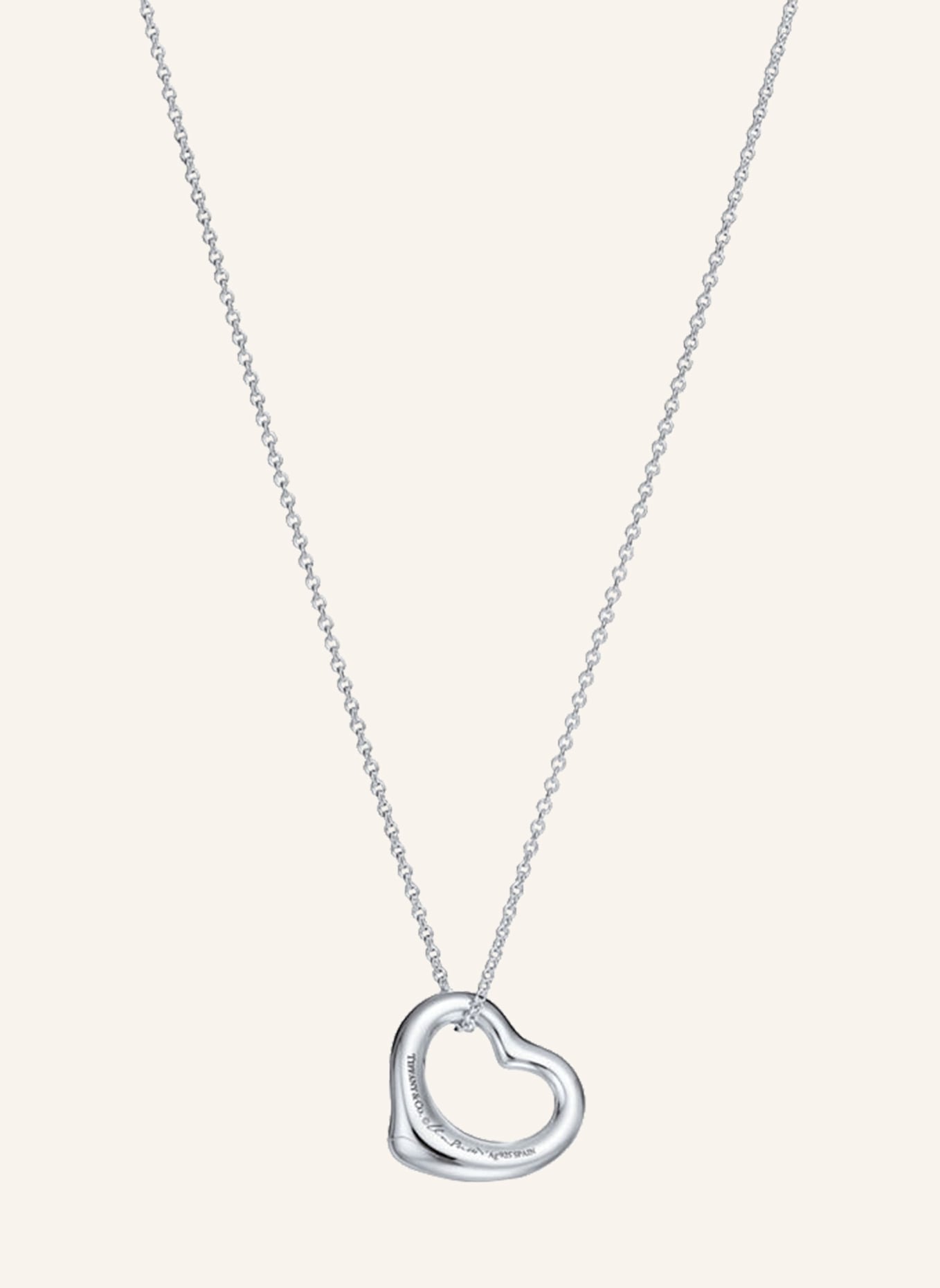 TIFFANY & Co. Halskette ELSA PERETTI® OPEN HEART: SILBER
