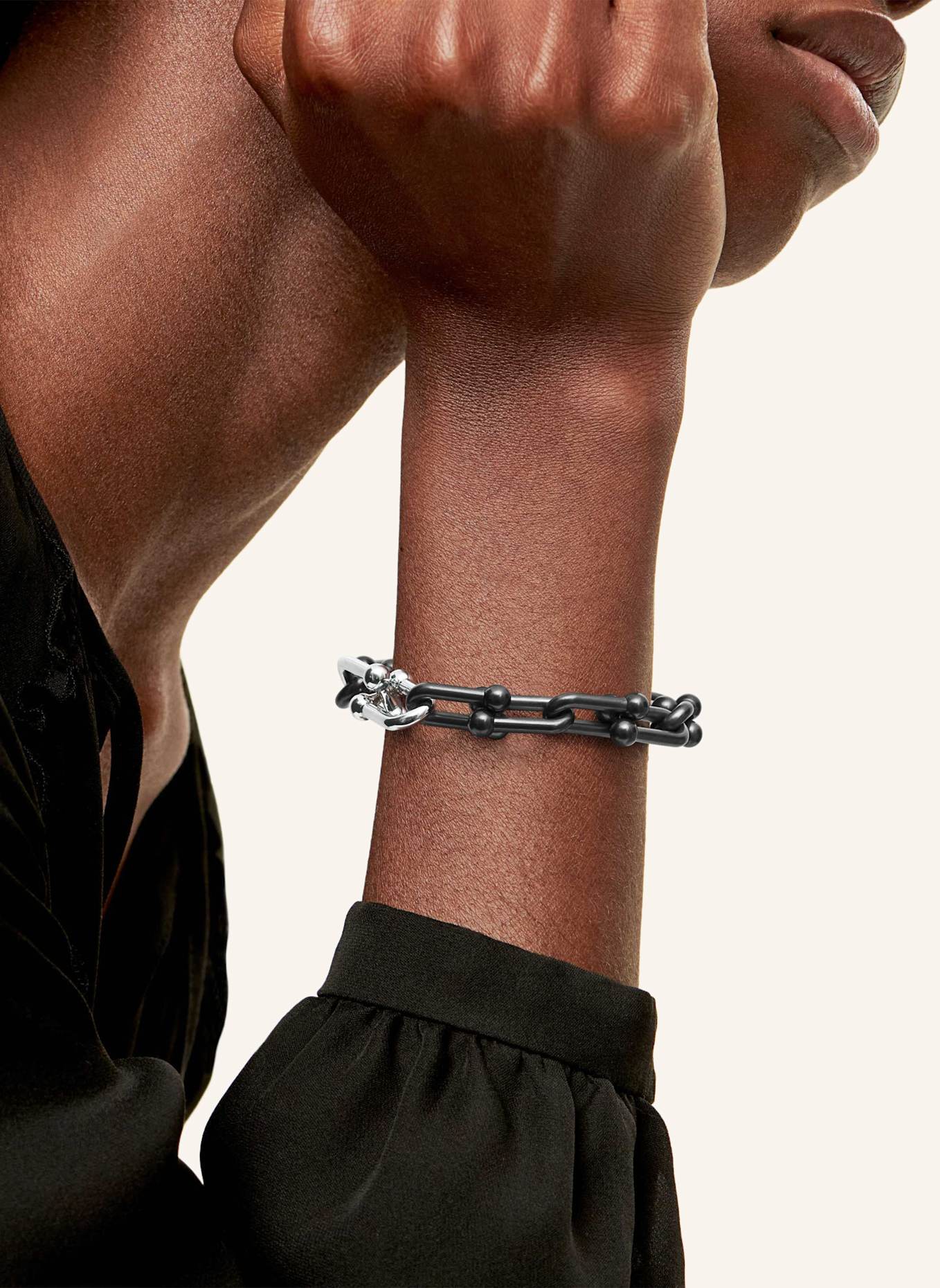 TIFFANY & Co. Armband HARDWEAR: SILBER/ SCHWARZ