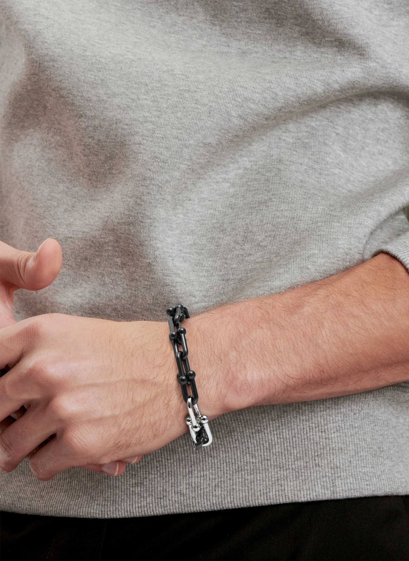 TIFFANY & Co. Bransoletka RETURN TO TIFFANY®: SREBRNY/ CZARNY