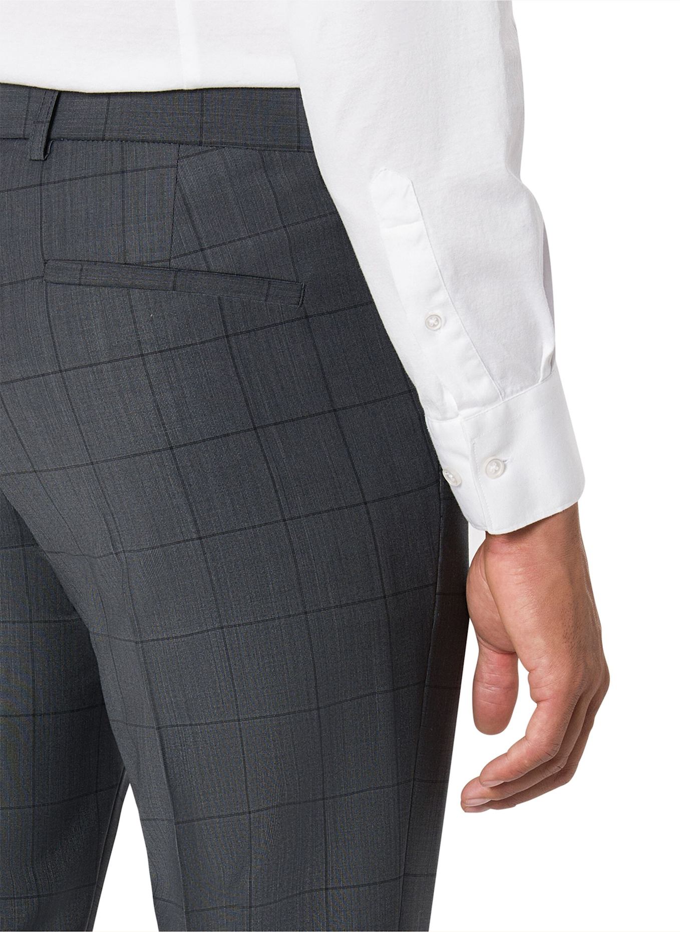 BENVENUTO Anzughose IAGO 360  SLIM FIT: DUNKELGRAU