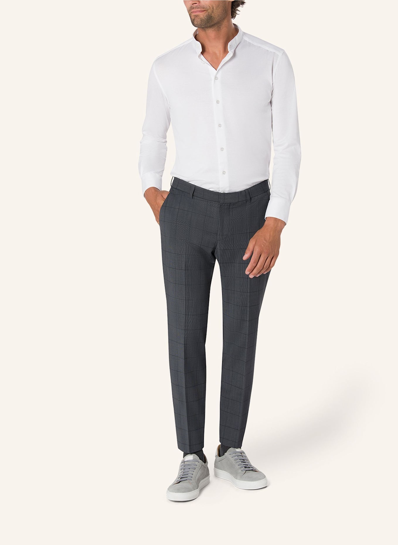 BENVENUTO Anzughose IAGO 360  SLIM FIT: DUNKELGRAU