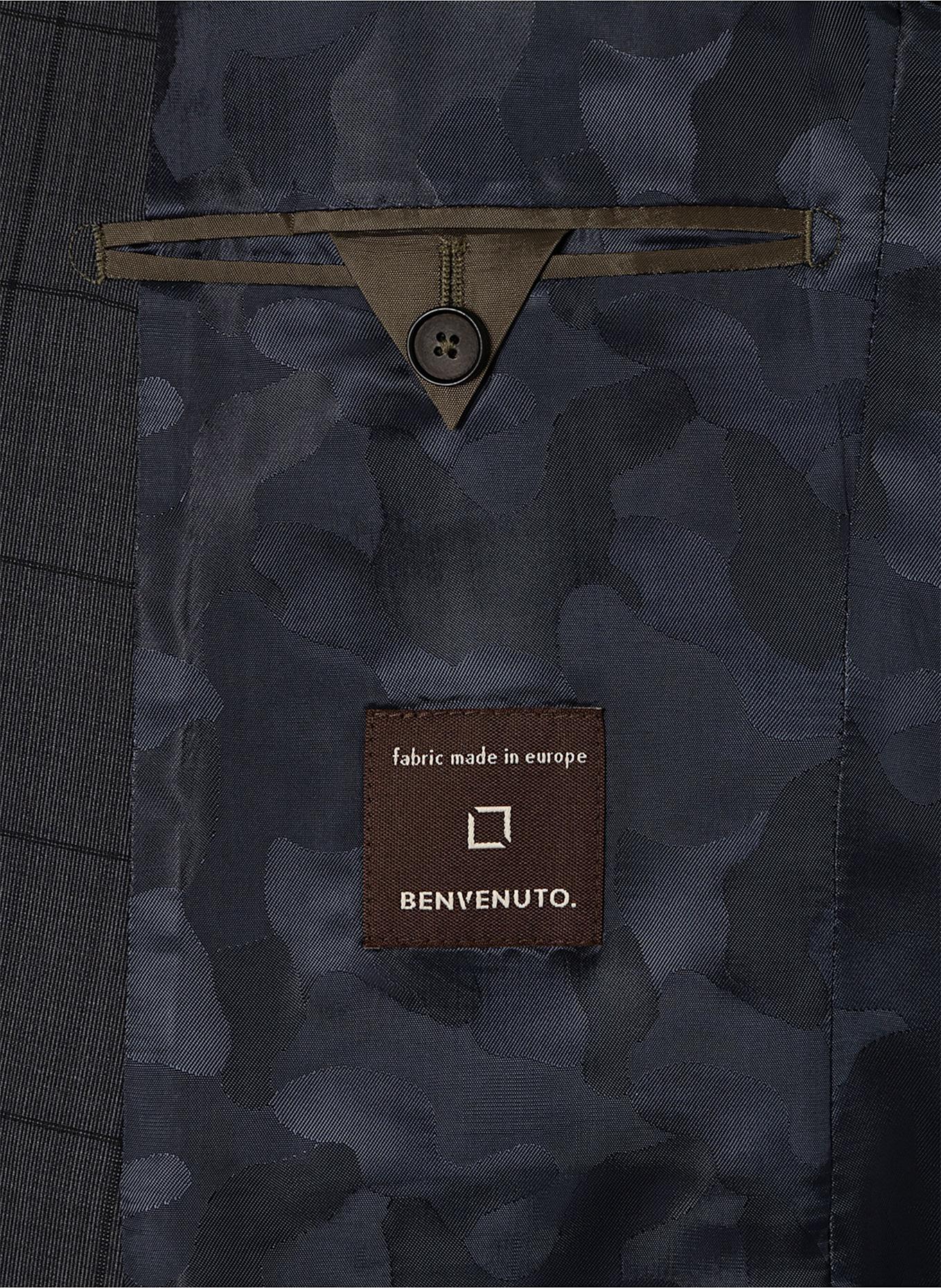 BENVENUTO Anzugsakko OTHELLO SLIM FIT: DUNKELGRAU