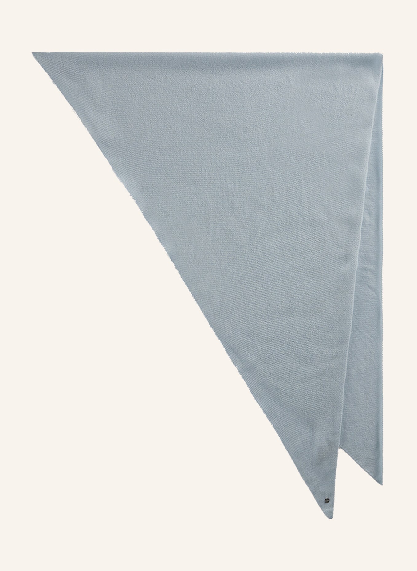 CODELLO Linksgestricktes Premium Dreieckstuch aus Wolle und Kaschmir, Farbe: BLAU (Bild 1)