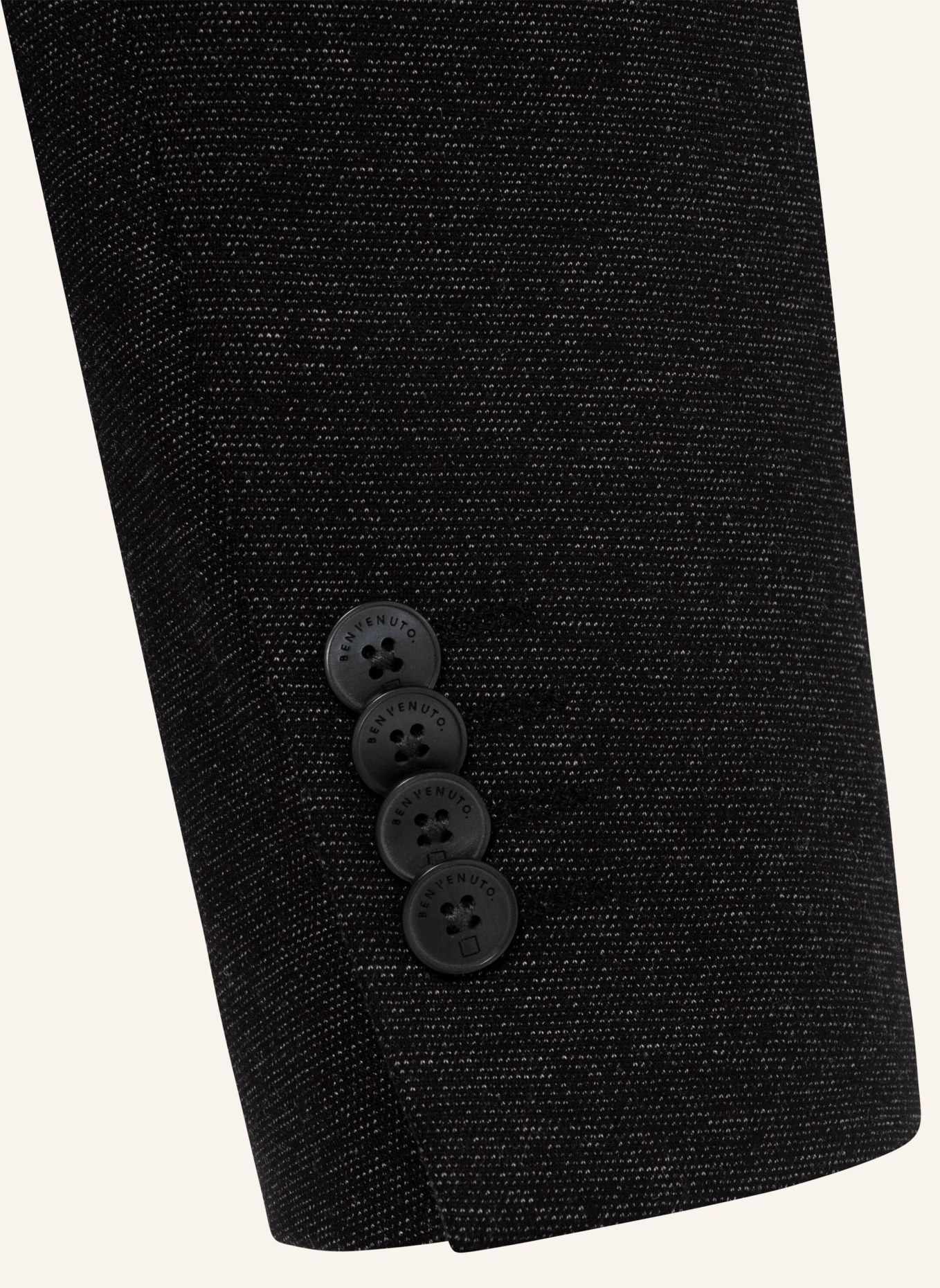 BENVENUTO Anzugsakko MATTHEO MODERN FIT: SCHWARZ