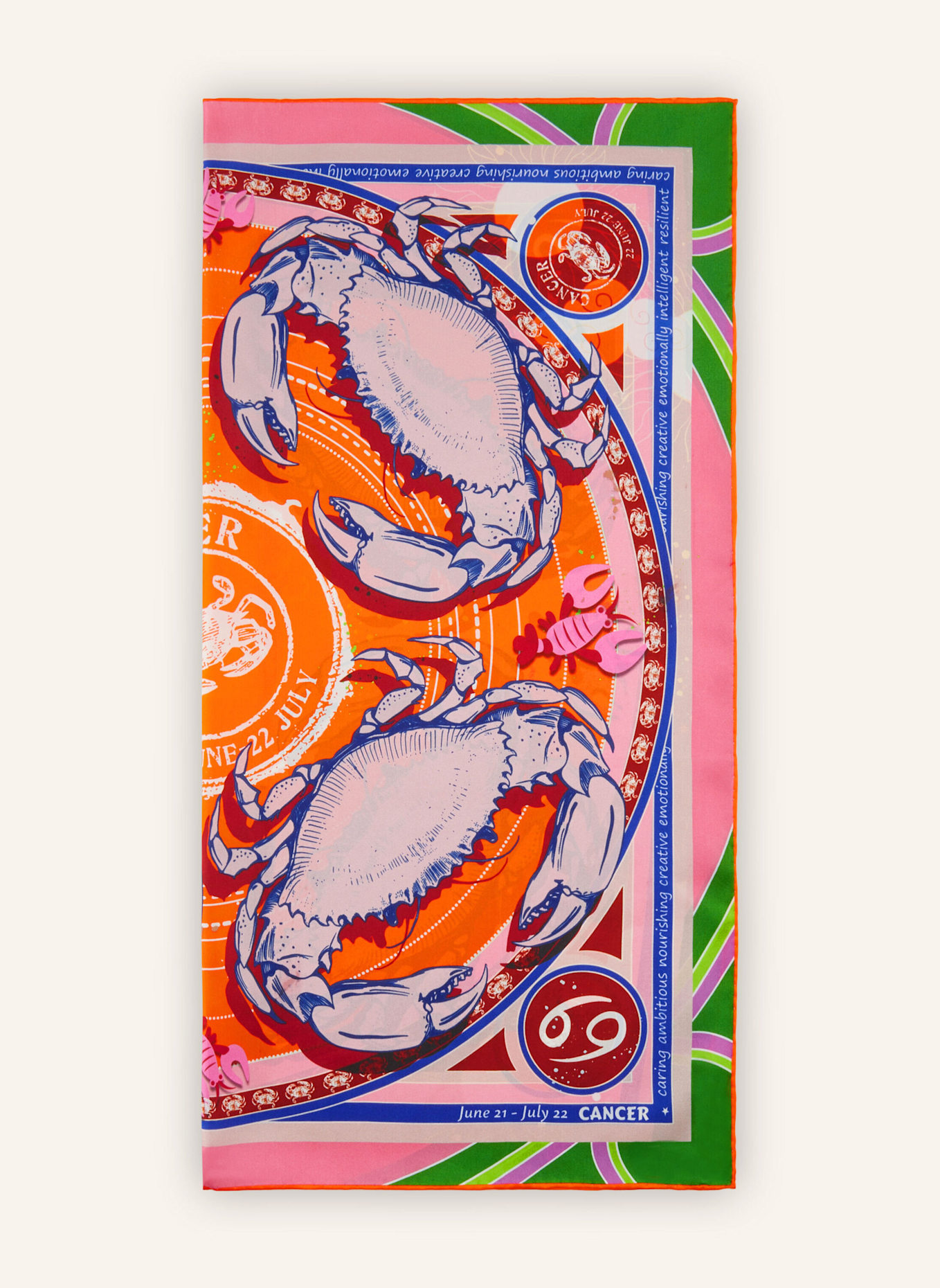 CODELLO Tuch STERNZEICHEN KREBS: ORANGE