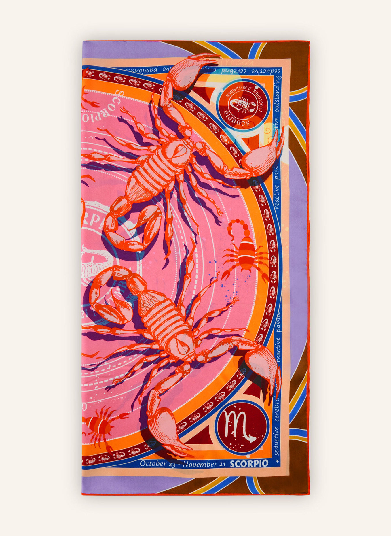 CODELLO Tuch STERNZEICHEN SKORPION: ROSA