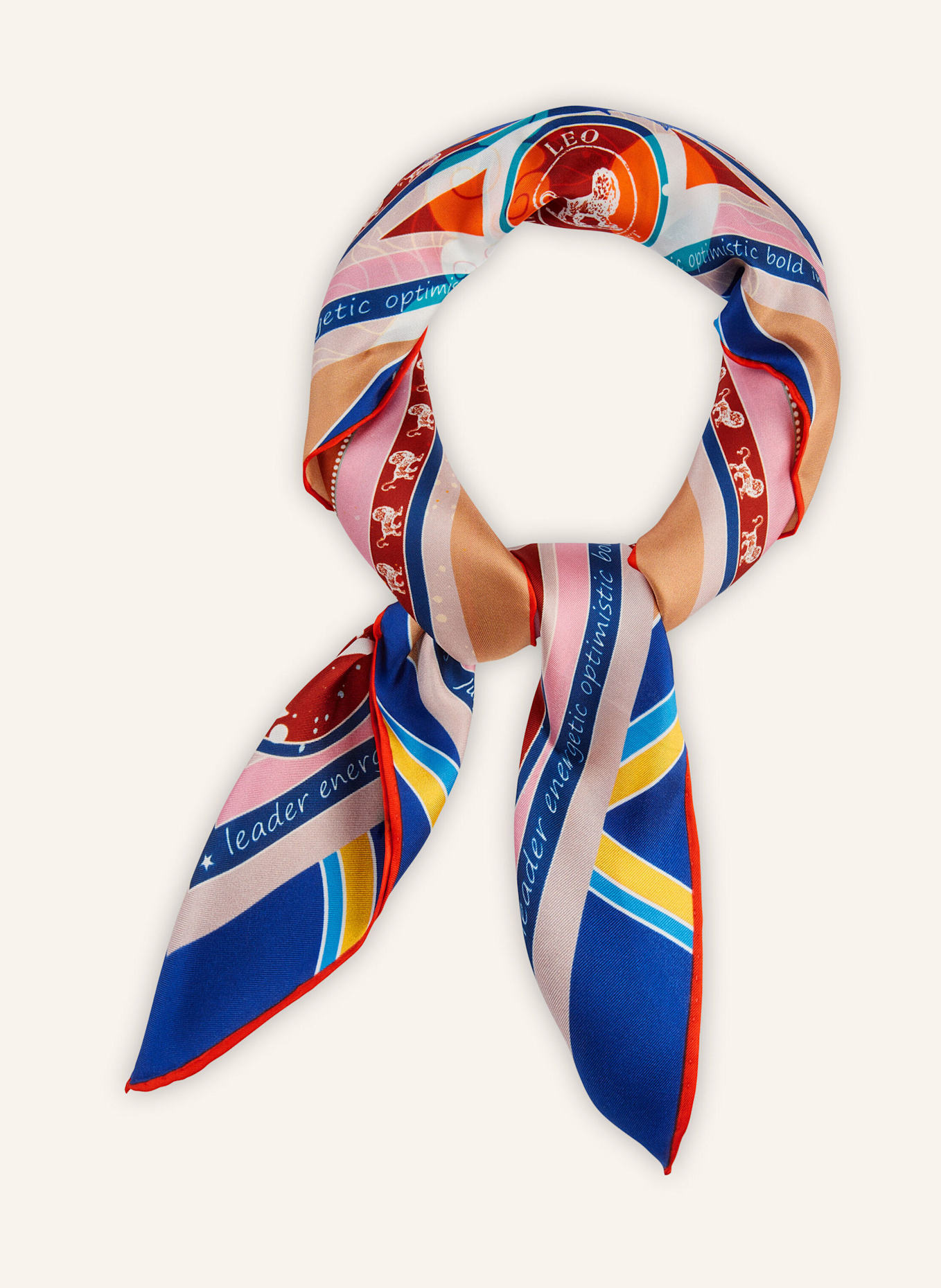 CODELLO Tuch STERNZEICHEN LÖWE: BRAUN