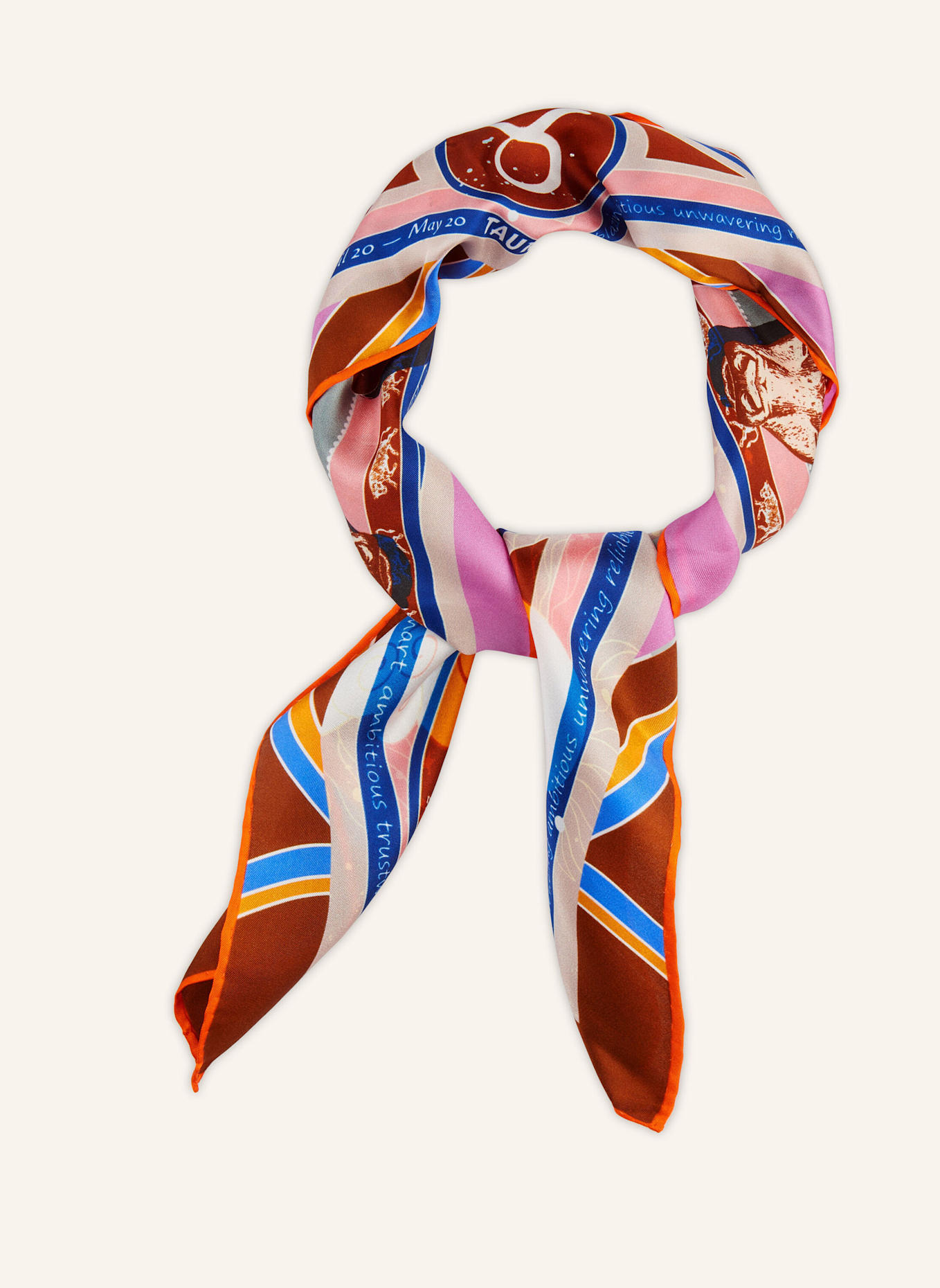 CODELLO Tuch STERNZEICHEN STIER: GRAU