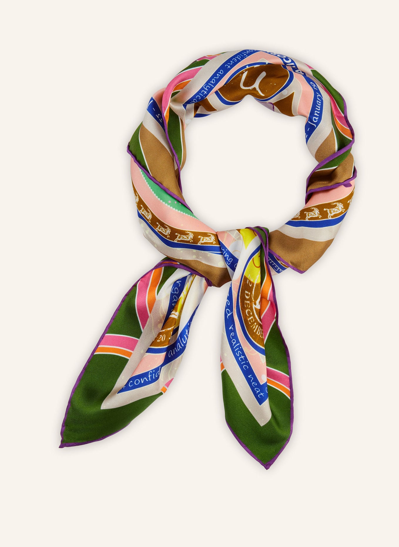 CODELLO Tuch STERNZEICHEN STEINBOCK: GRÜN