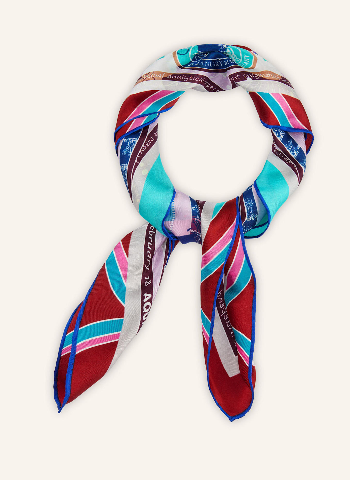 CODELLO Tuch STERNZEICHEN WASSERMANN: BLAU